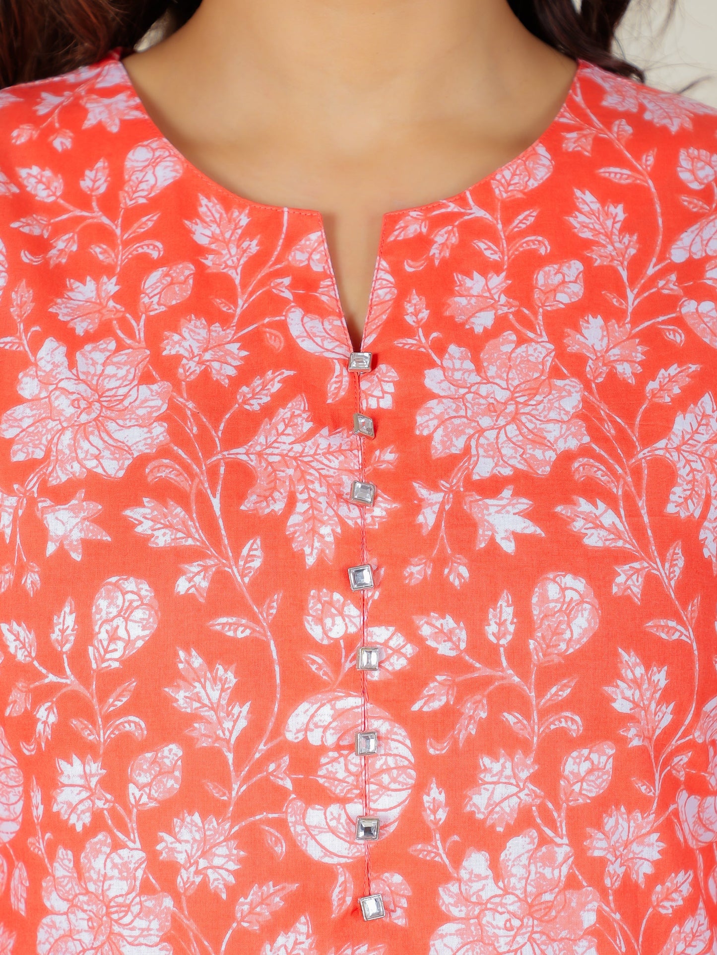 Soft Cotton Floral Kurta