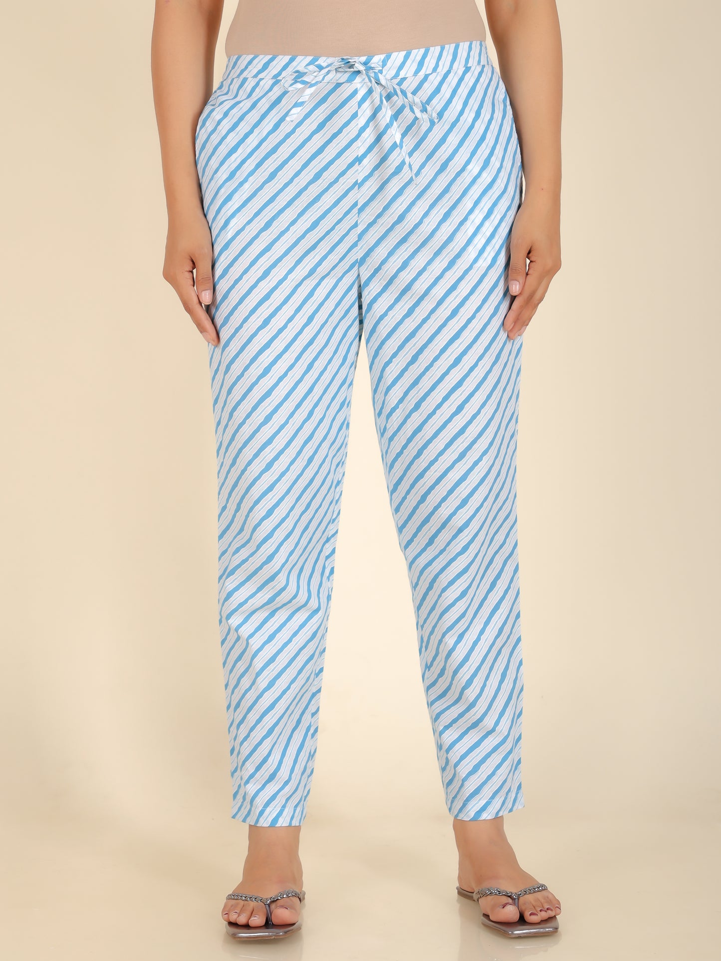 Soft Cotton Striped Pant