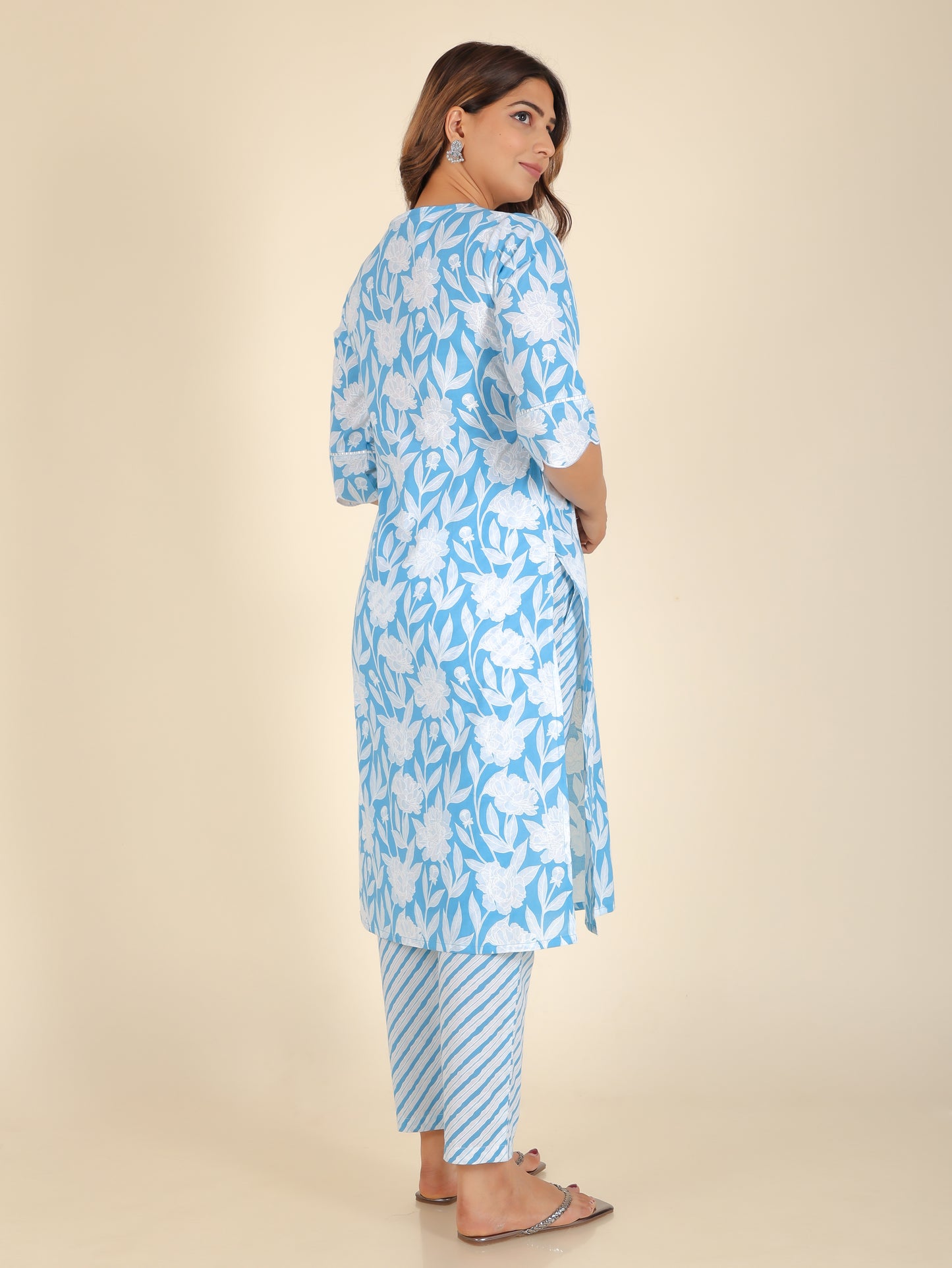 Soft Cotton Floral Kurta