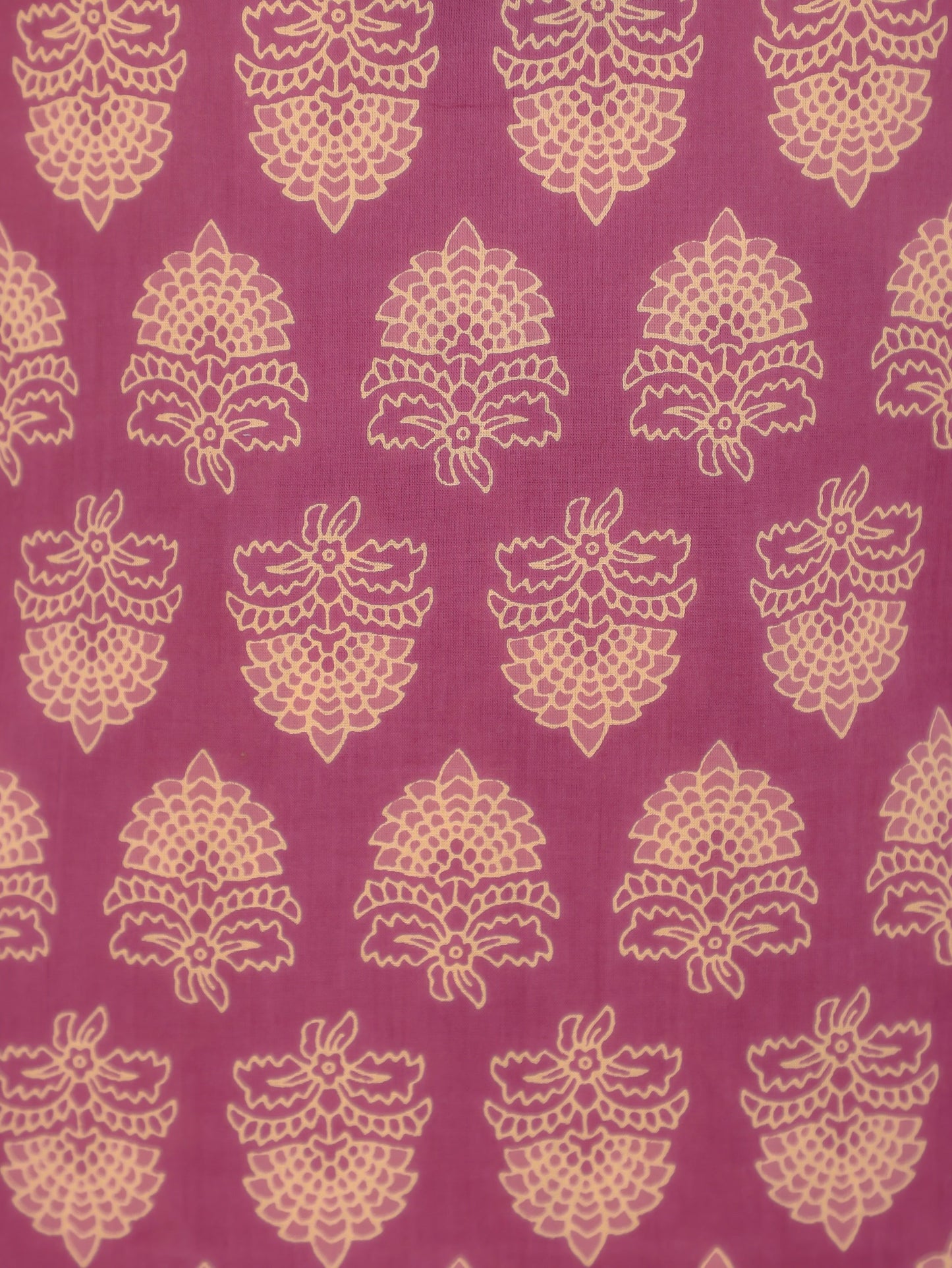 Soft Cotton Floral A-line Purple Kurta