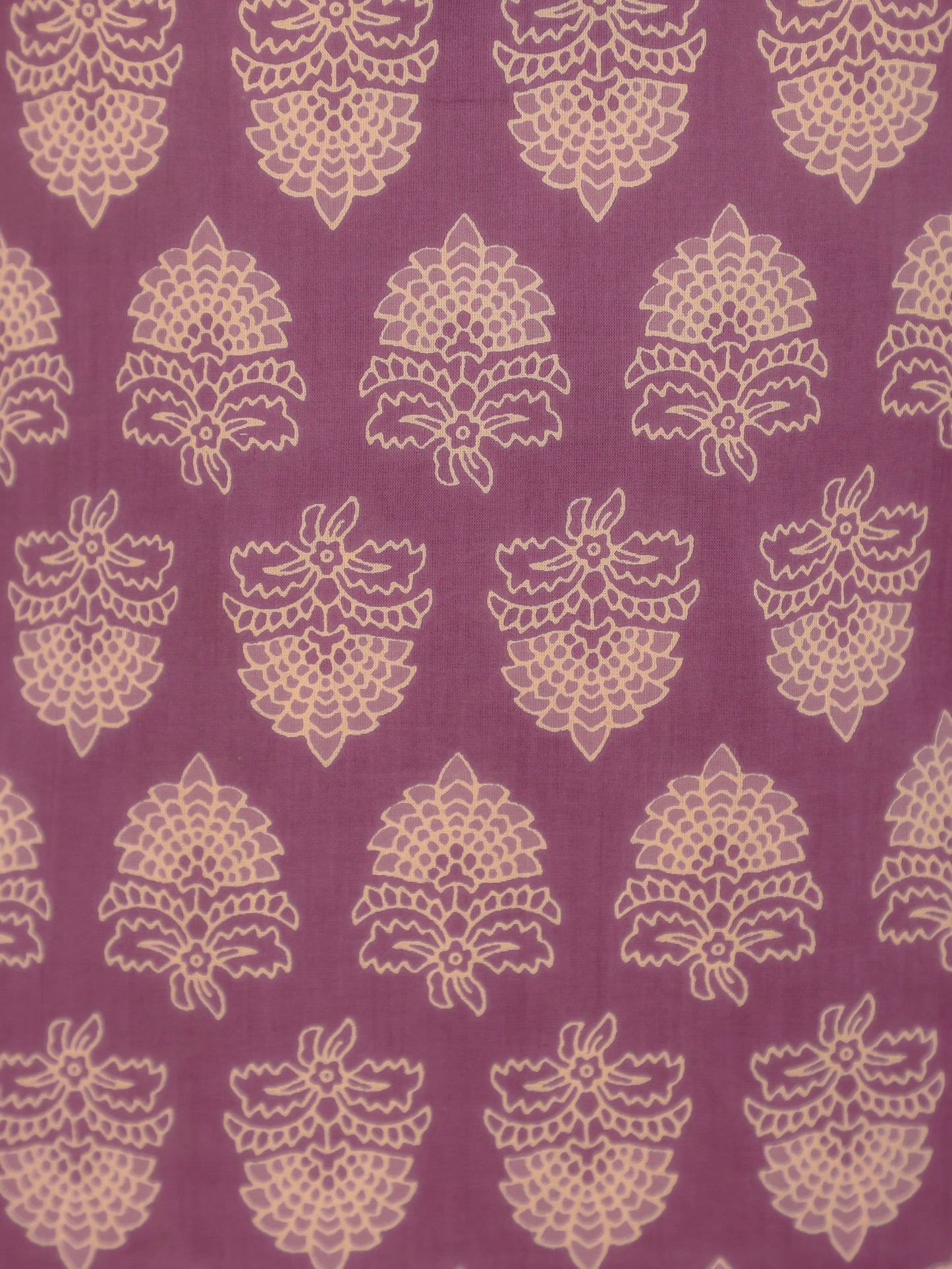 Soft Cotton Floral A-line Burnt Pink Kurta