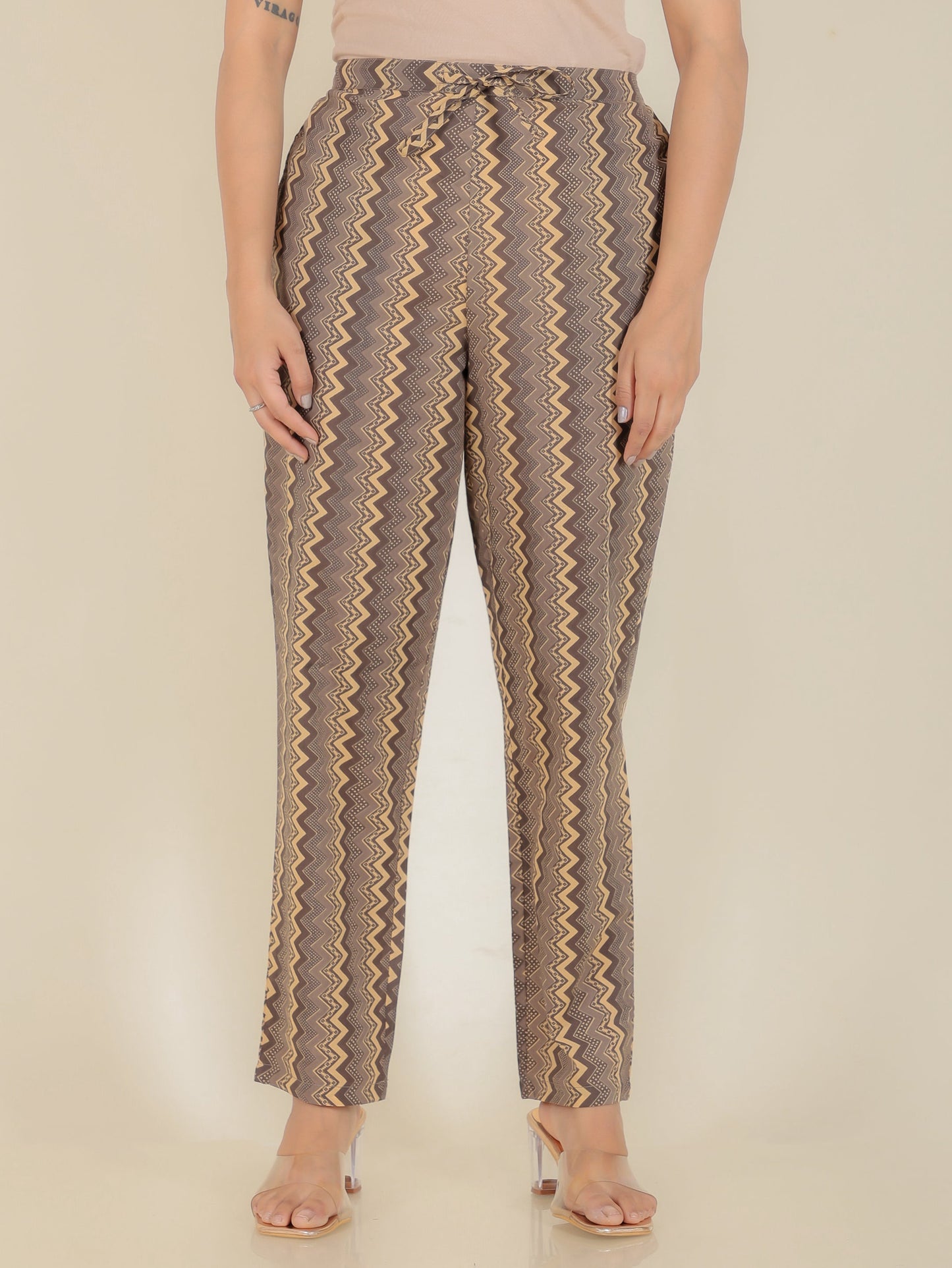 Soft Cotton Geometric Pant