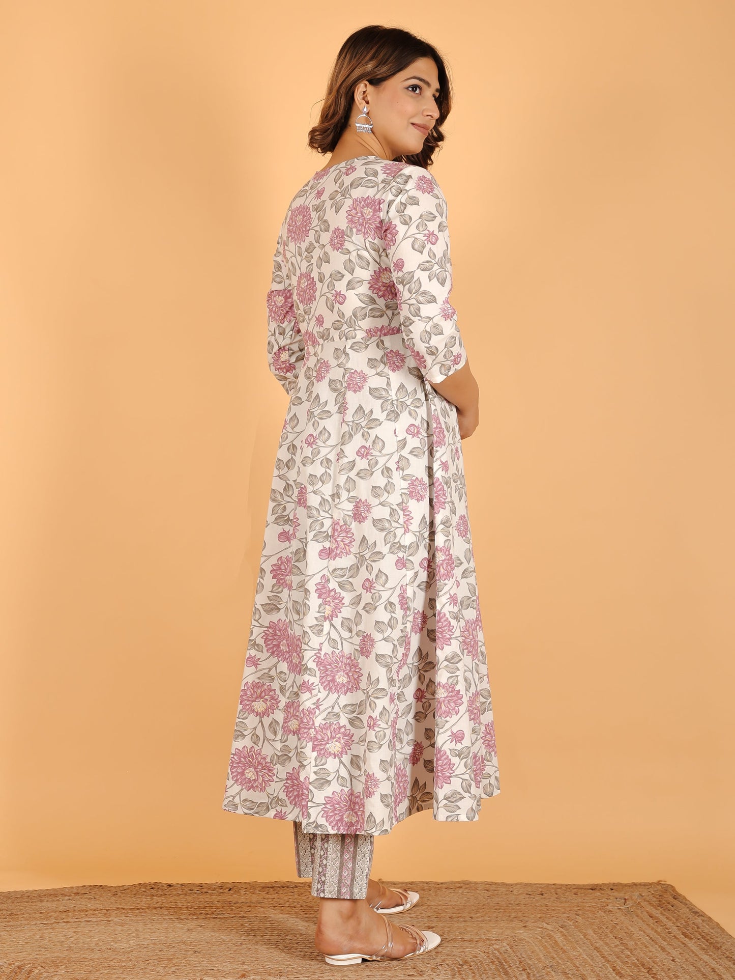 Soft Cotton Floral Kurta