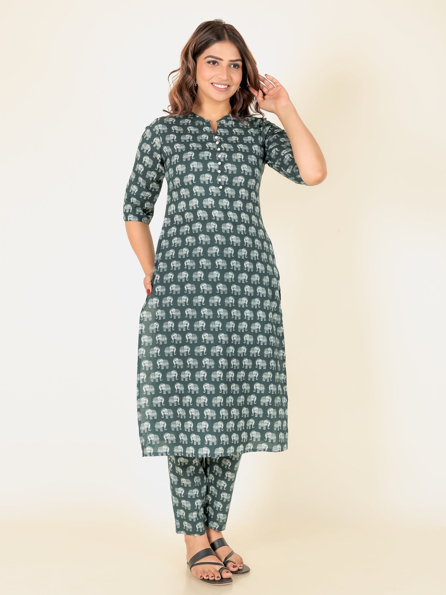 Soft Cotton Animal Kurta