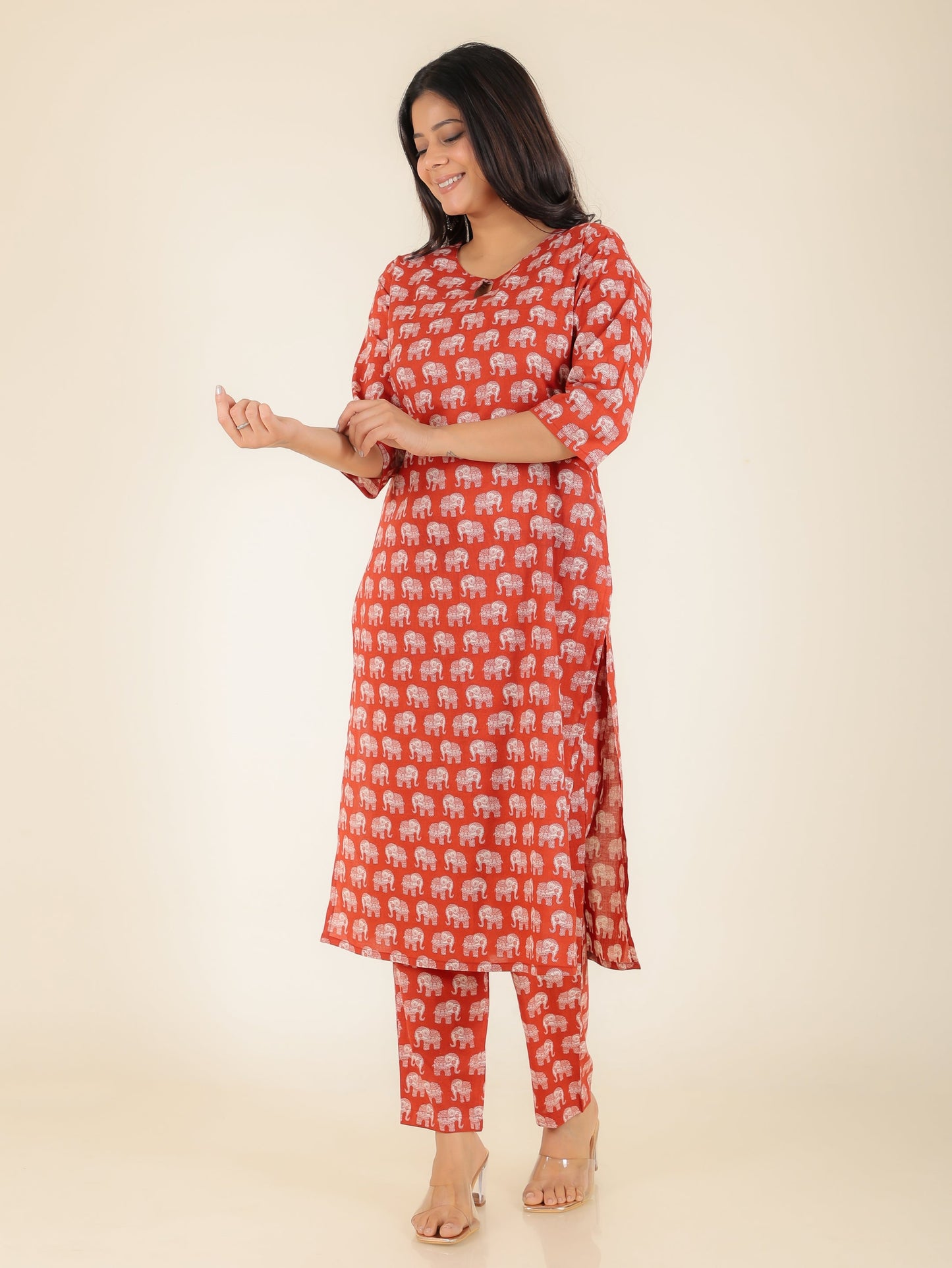 Soft Cotton Animal Kurta