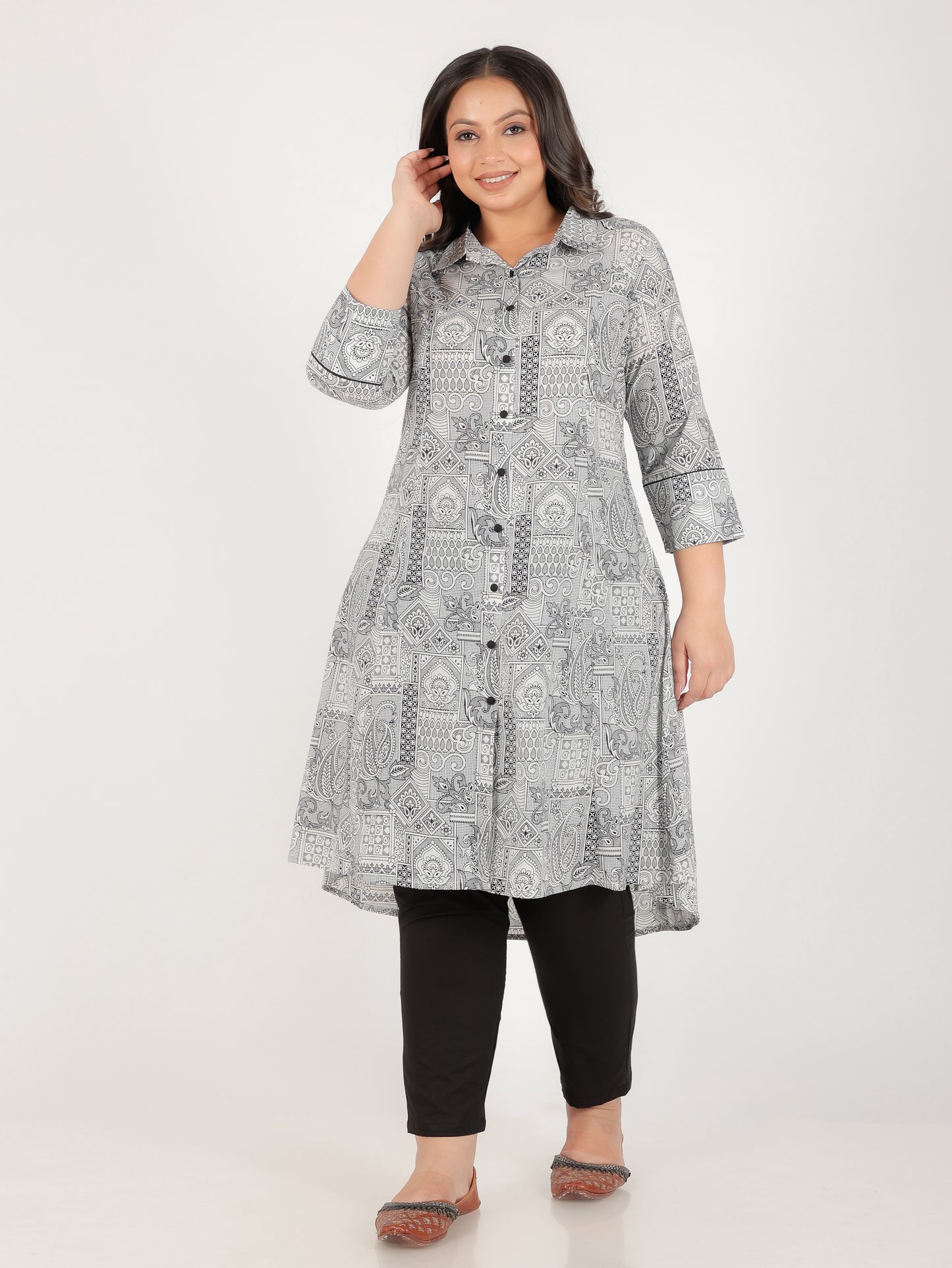 Soft Cotton Patchwork Kurta