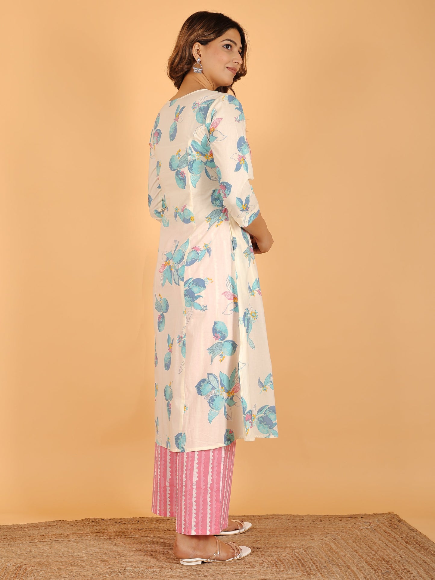 Soft Cotton Foliage Kurta