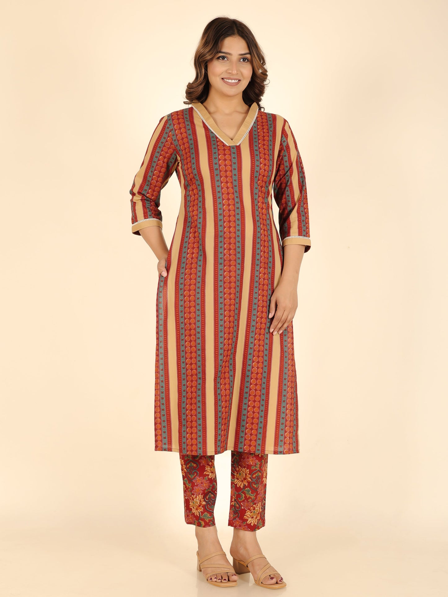 Soft Cotton Striped Kurta