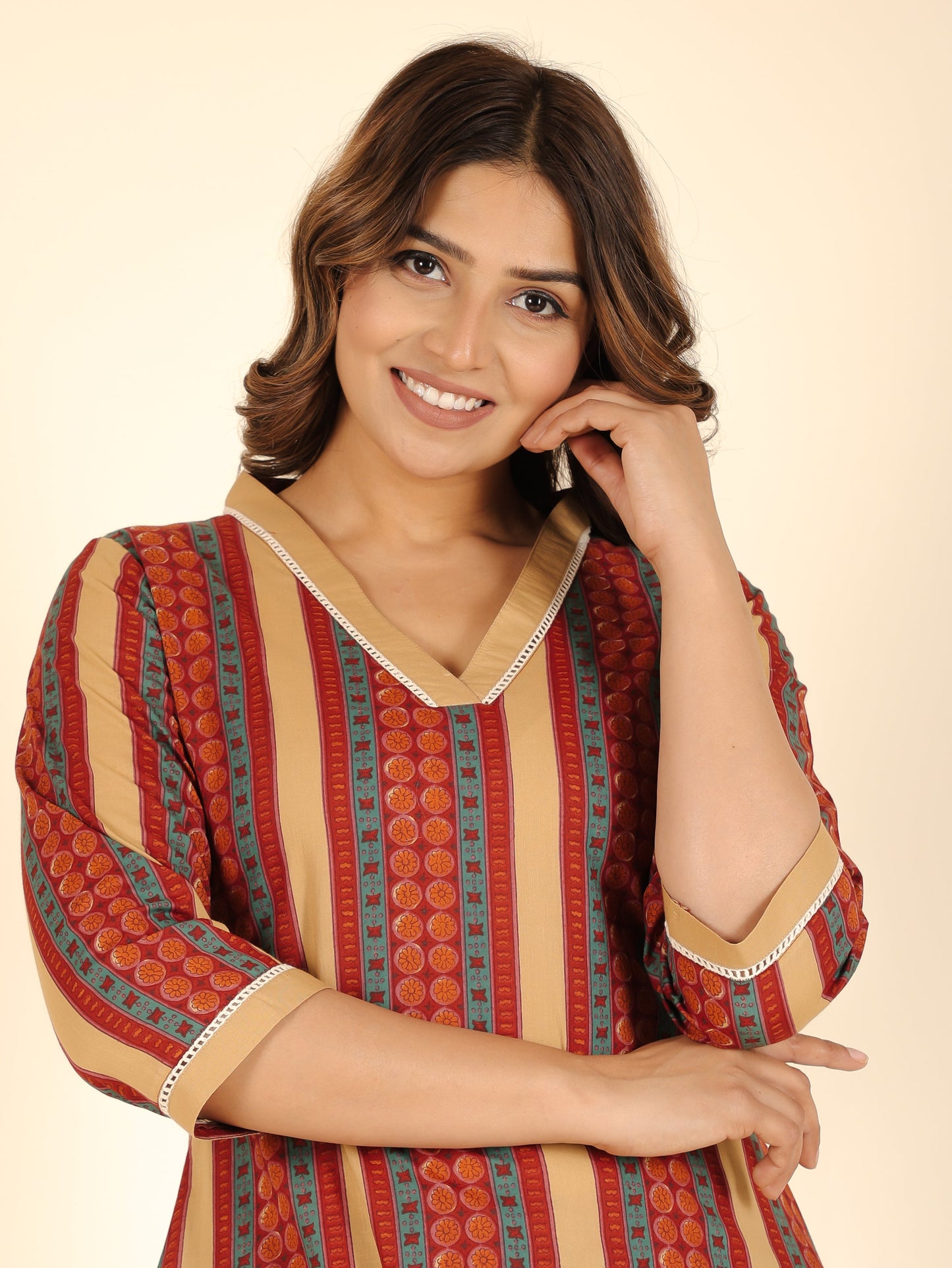 Soft Cotton Striped Kurta