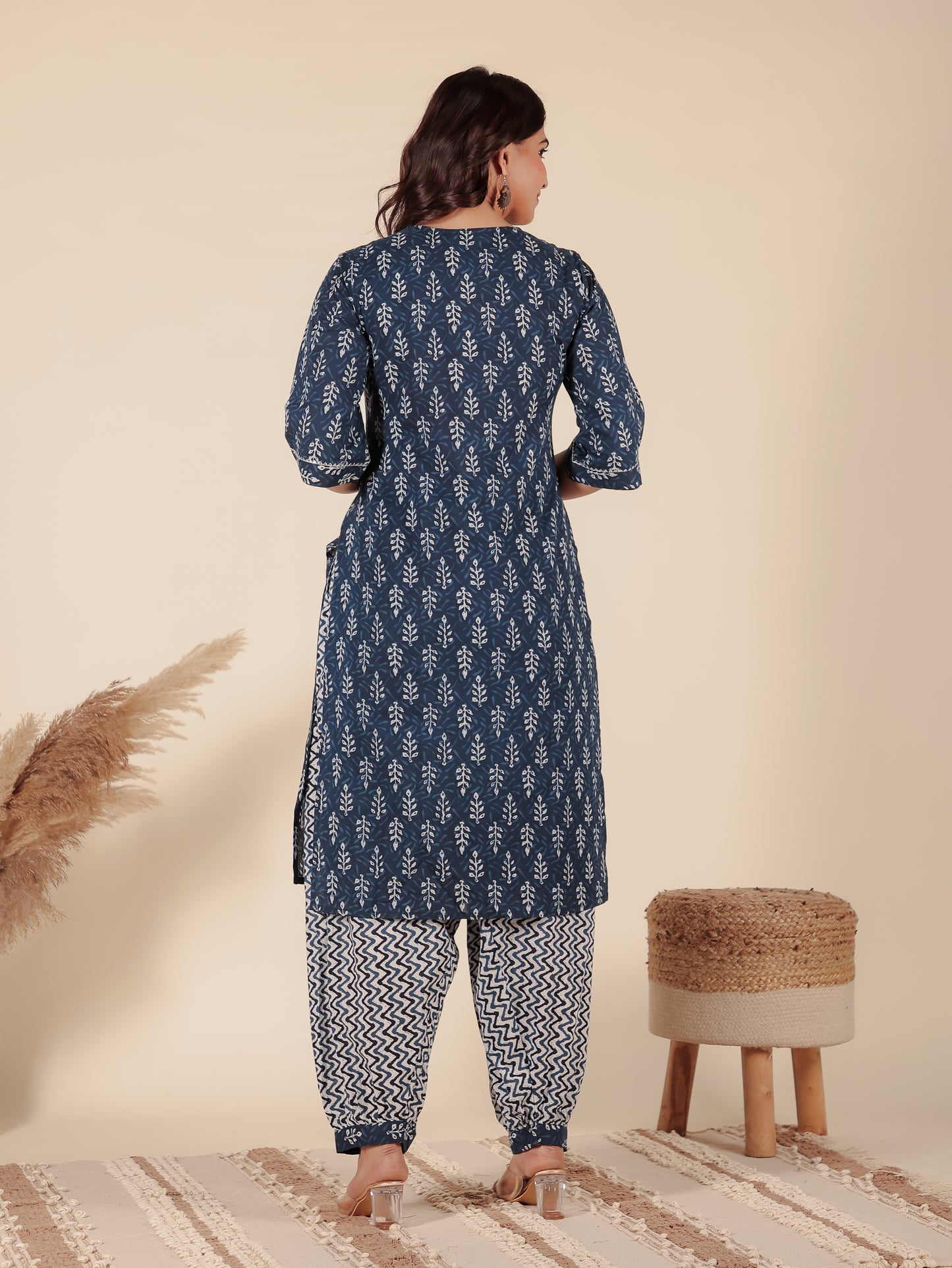 Soft Cotton Floral Kurta