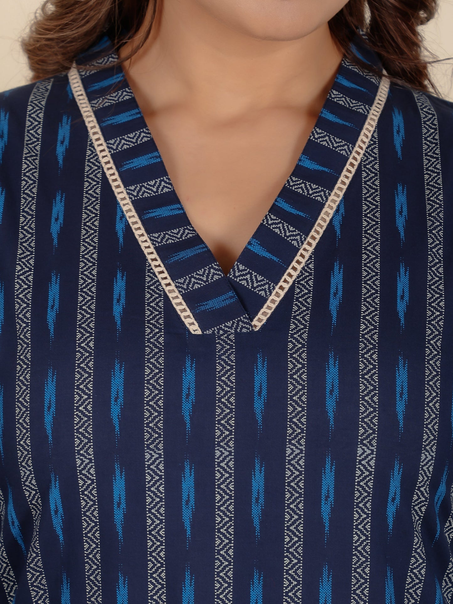 Soft Cotton Striped Kurta