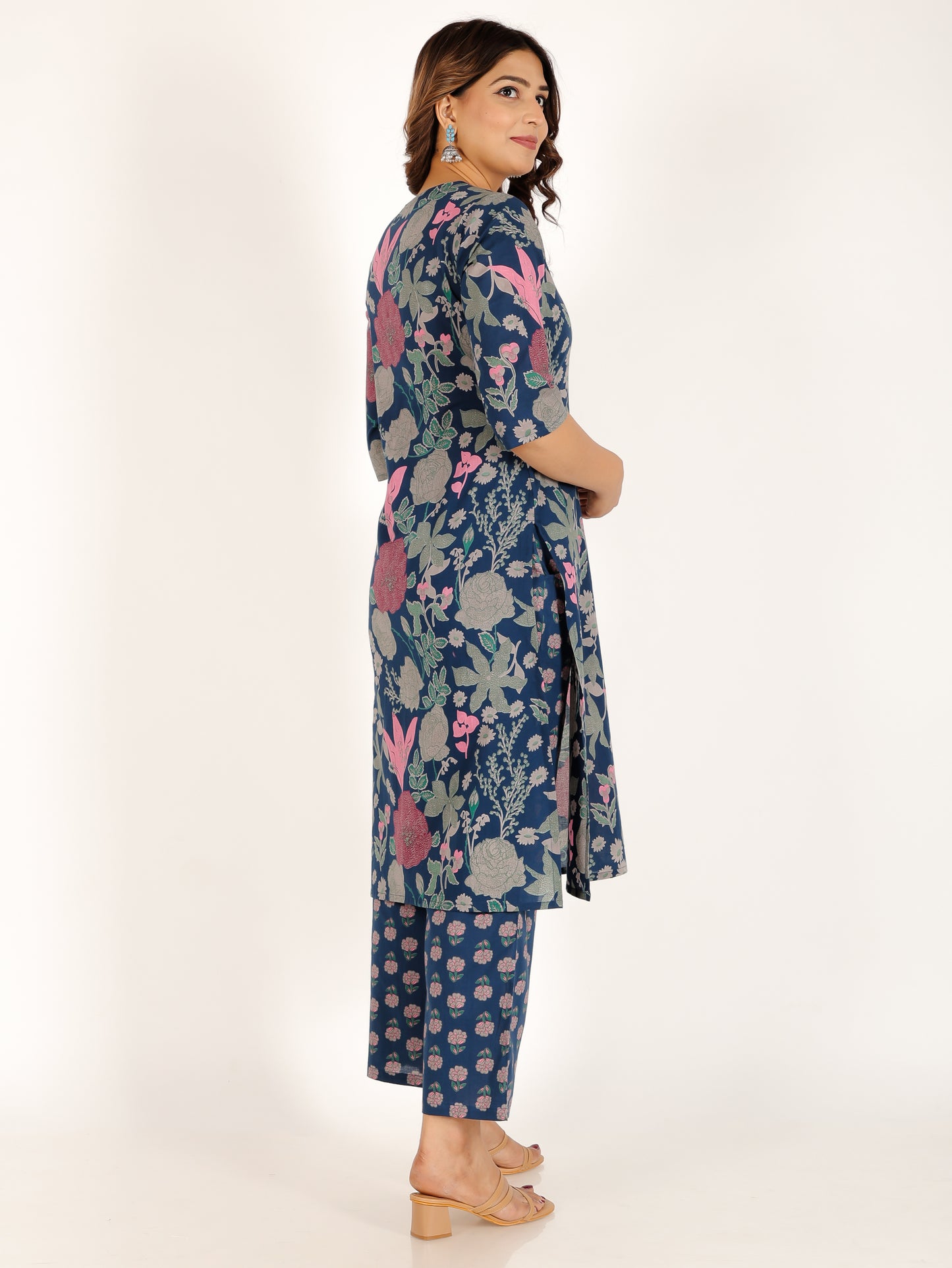 Soft Cotton Floral Kurta