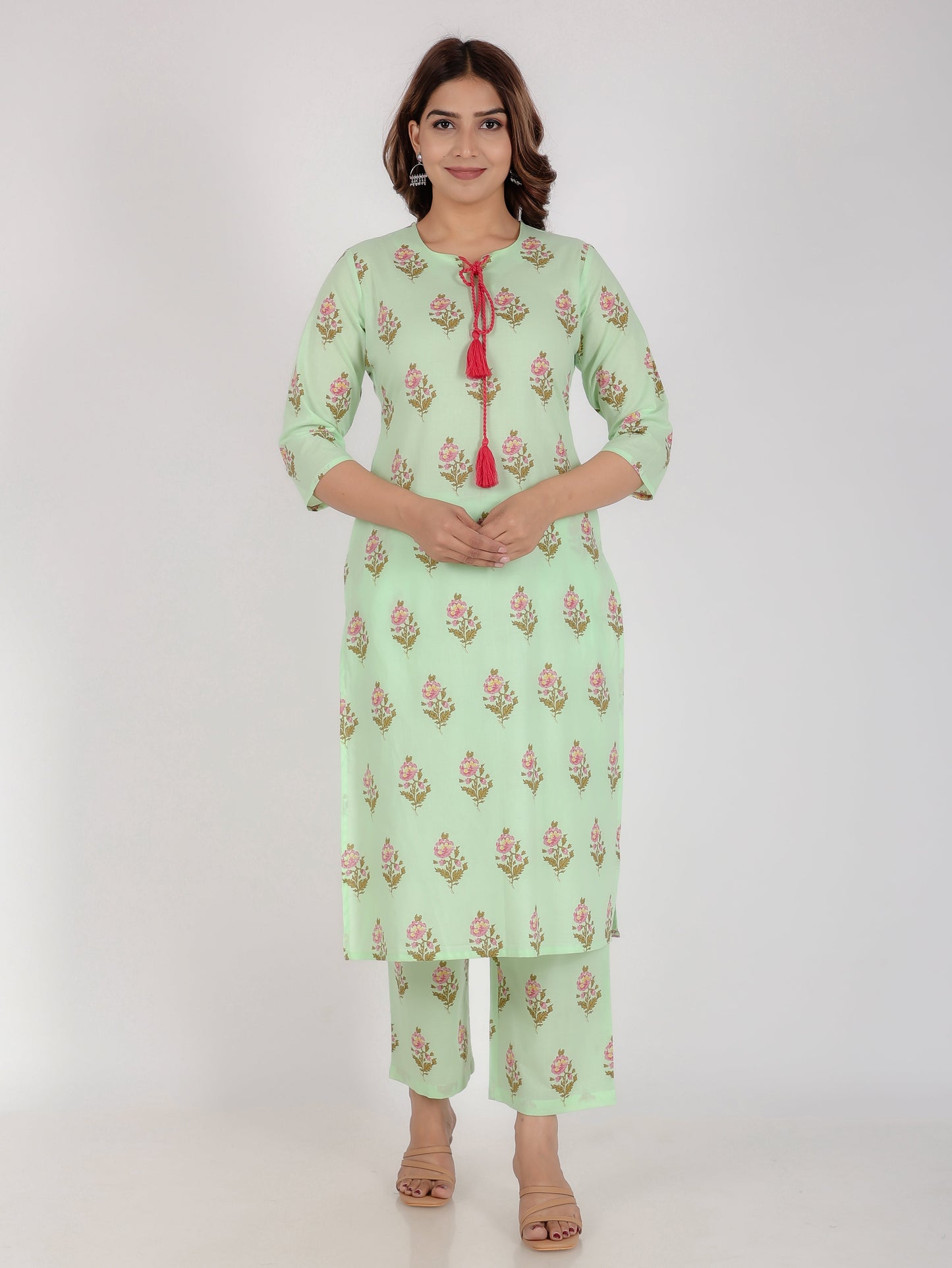 Soft Cotton Floral Kurta