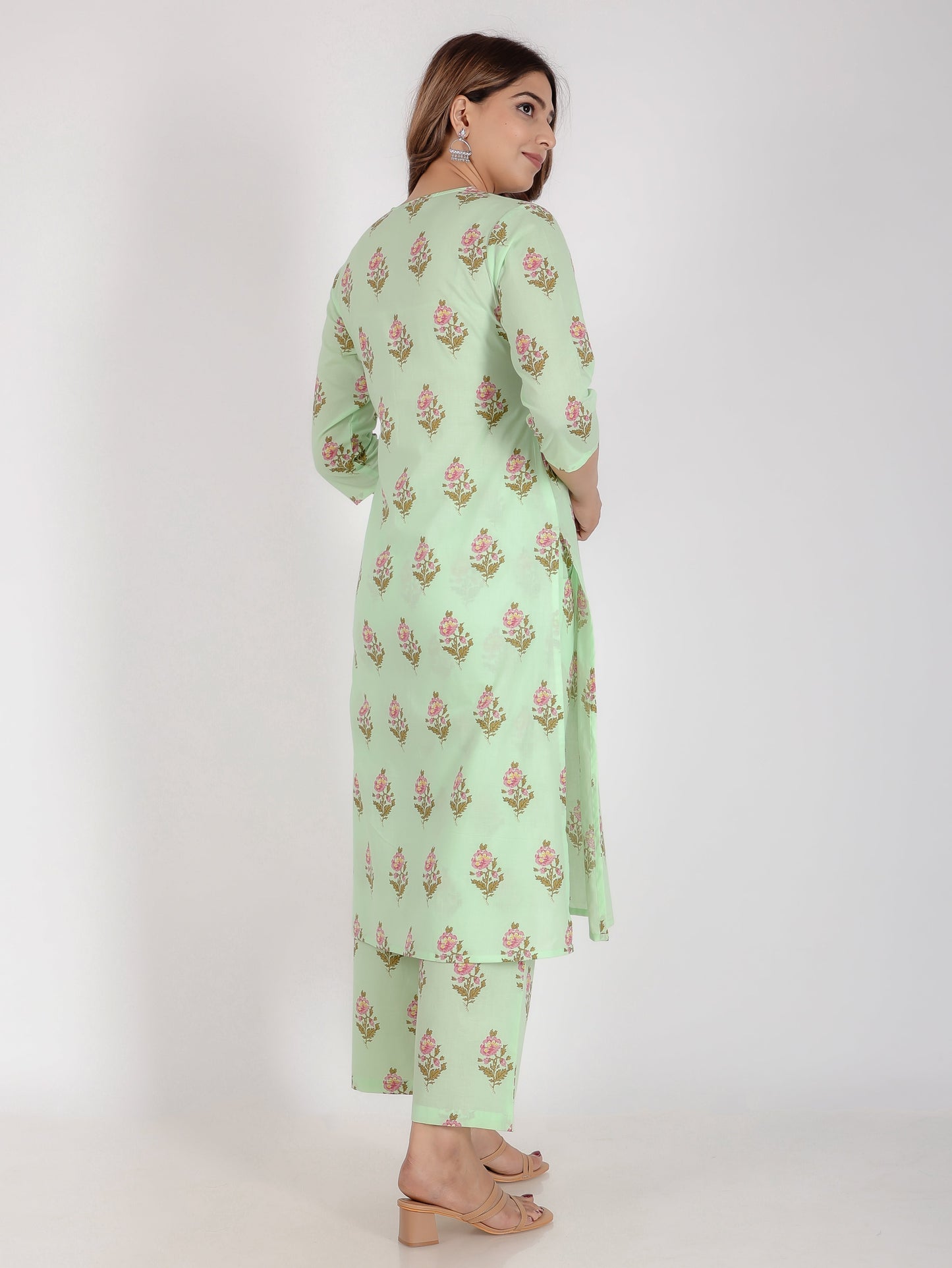 Soft Cotton Floral Kurta