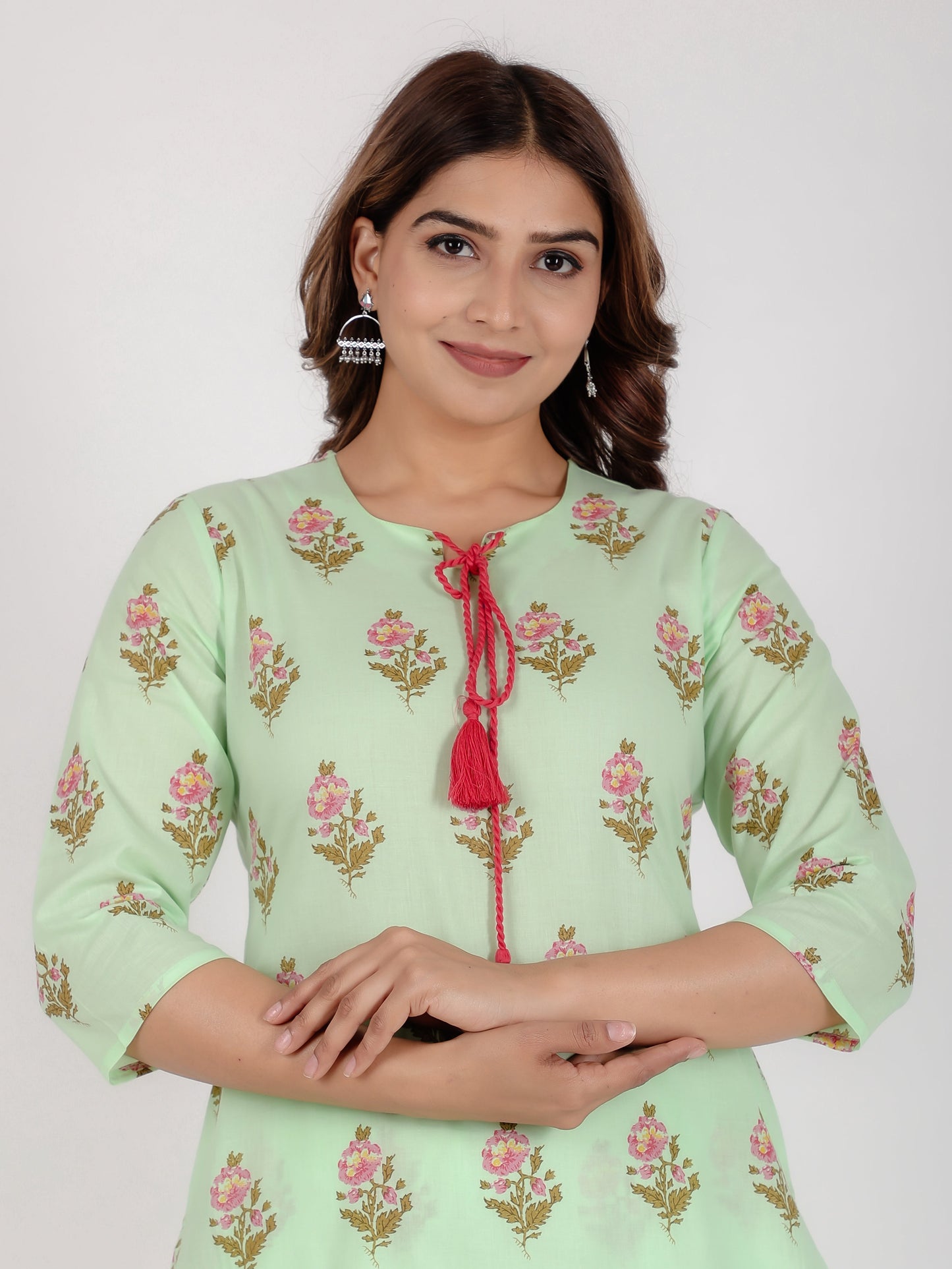 Soft Cotton Floral Kurta