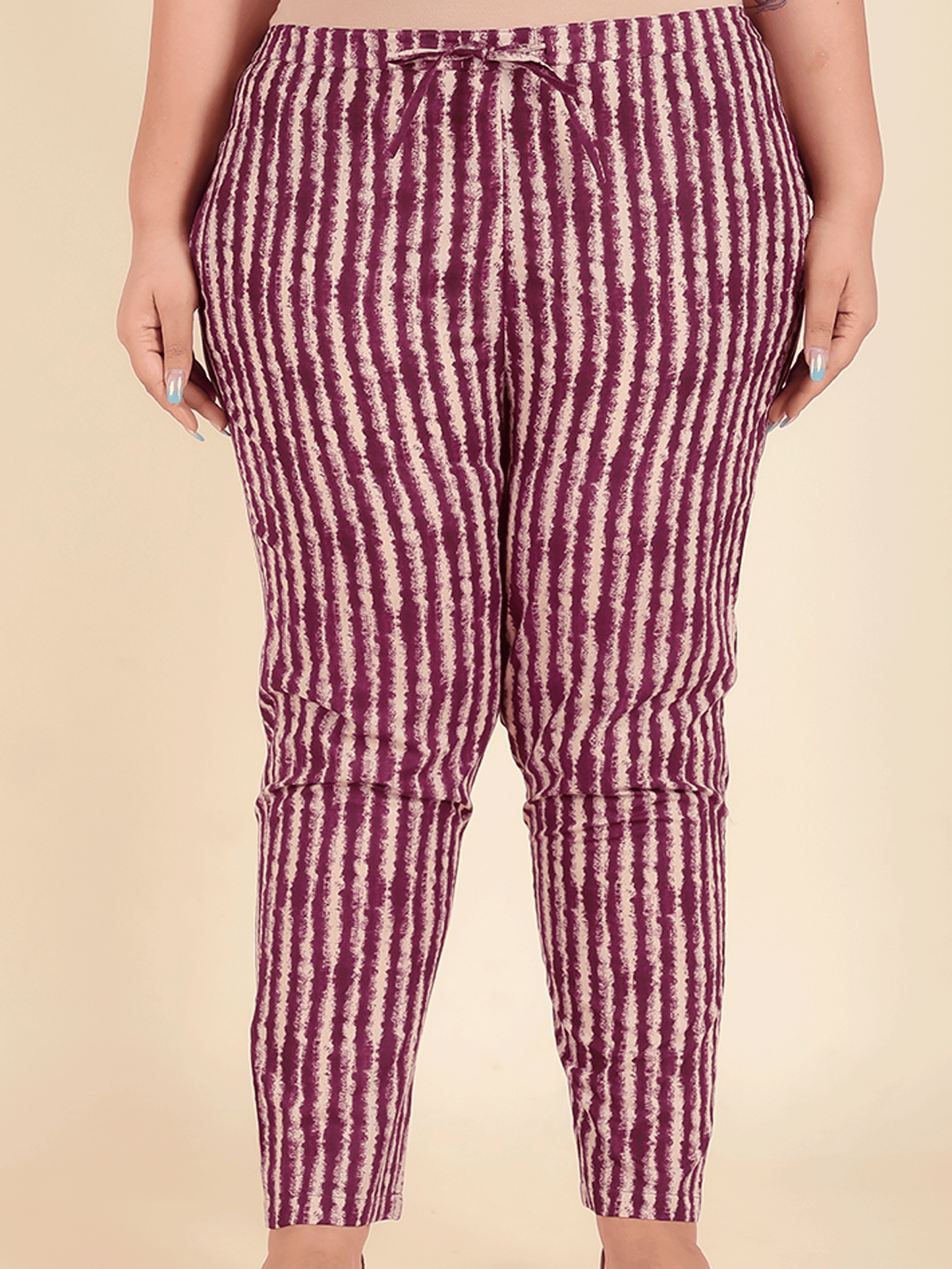 Soft Cotton Striped Pant