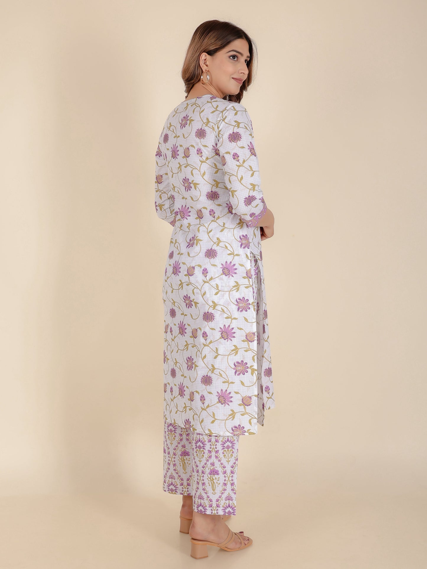 Soft Cotton Floral Kurta