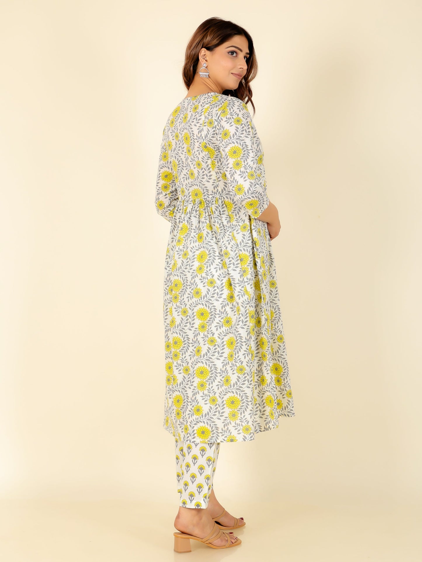 Soft Cotton Floral Kurta