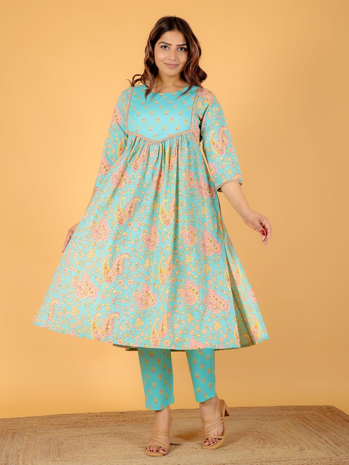 Soft Cotton Paisley Kurta