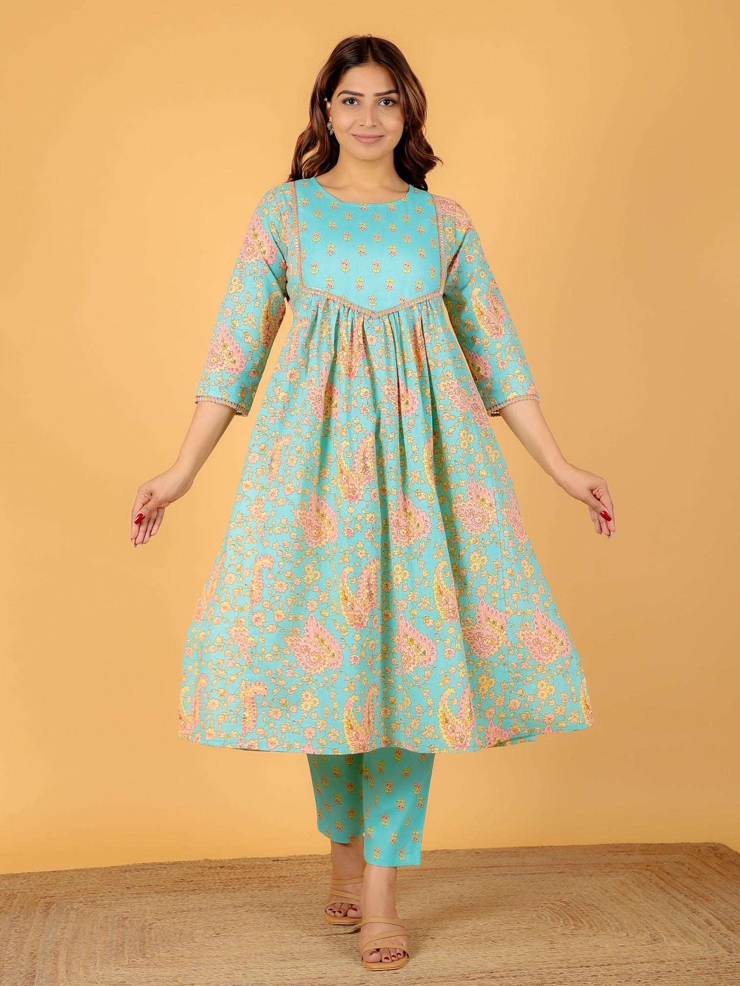 Soft Cotton Paisley Kurta