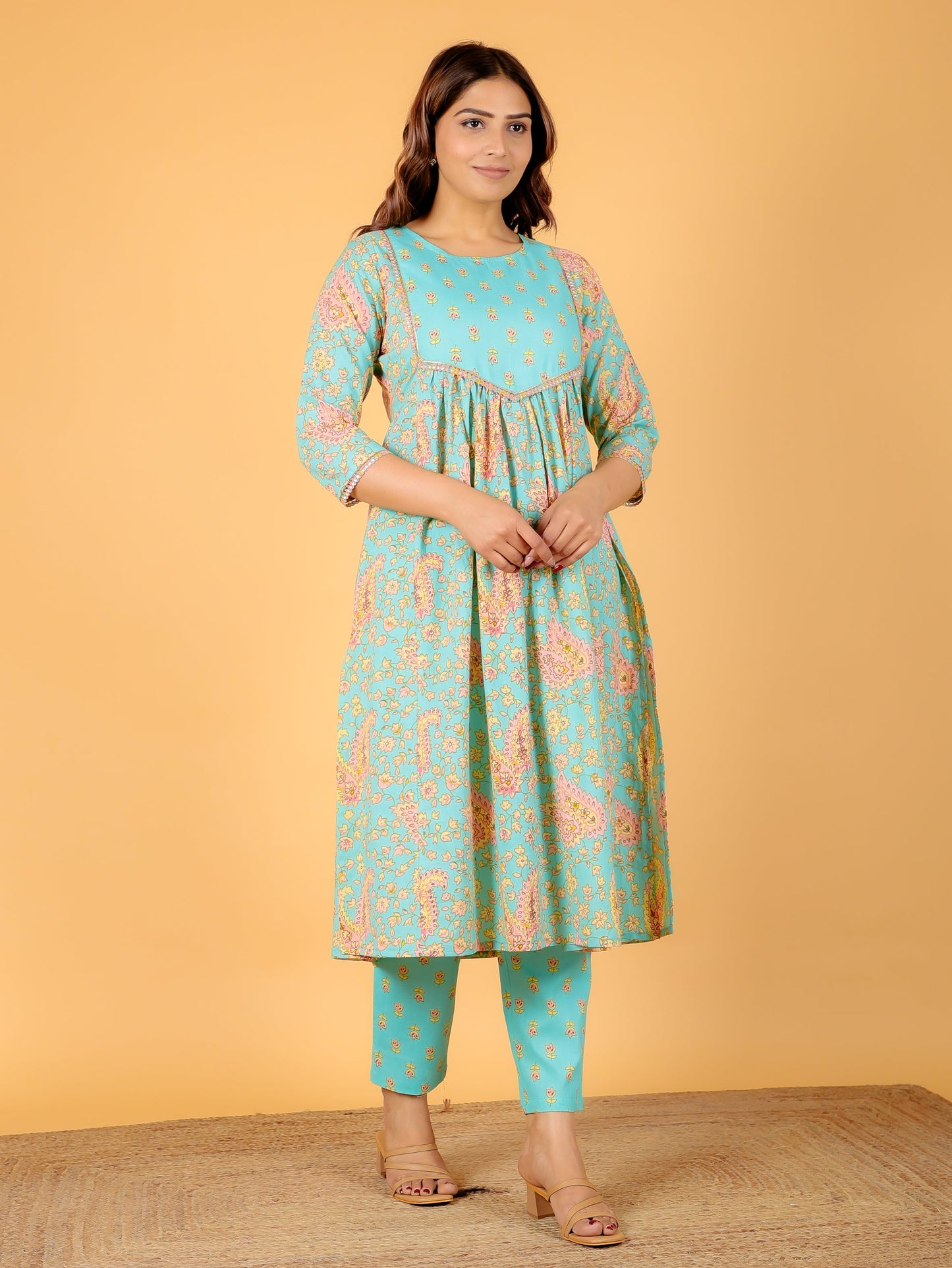 Soft Cotton Paisley Kurta