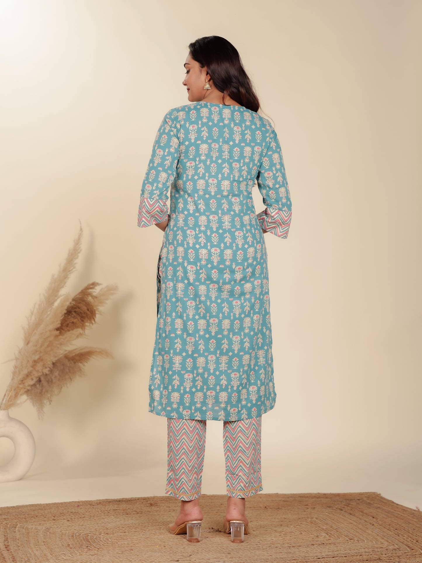 Soft Cotton Floral Kurta