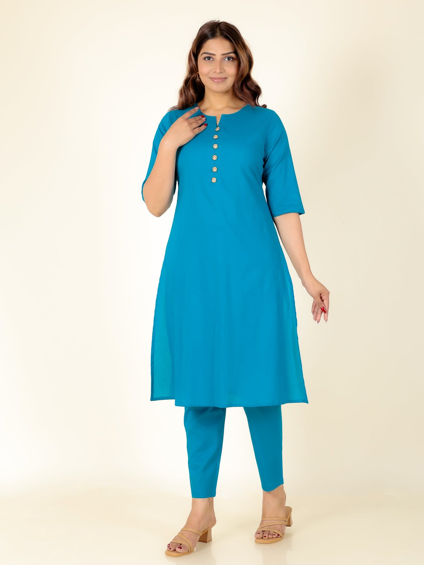 Soft Cotton Solid Kurta