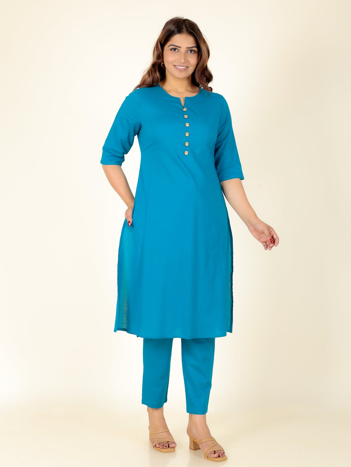 Soft Cotton Solid Kurta