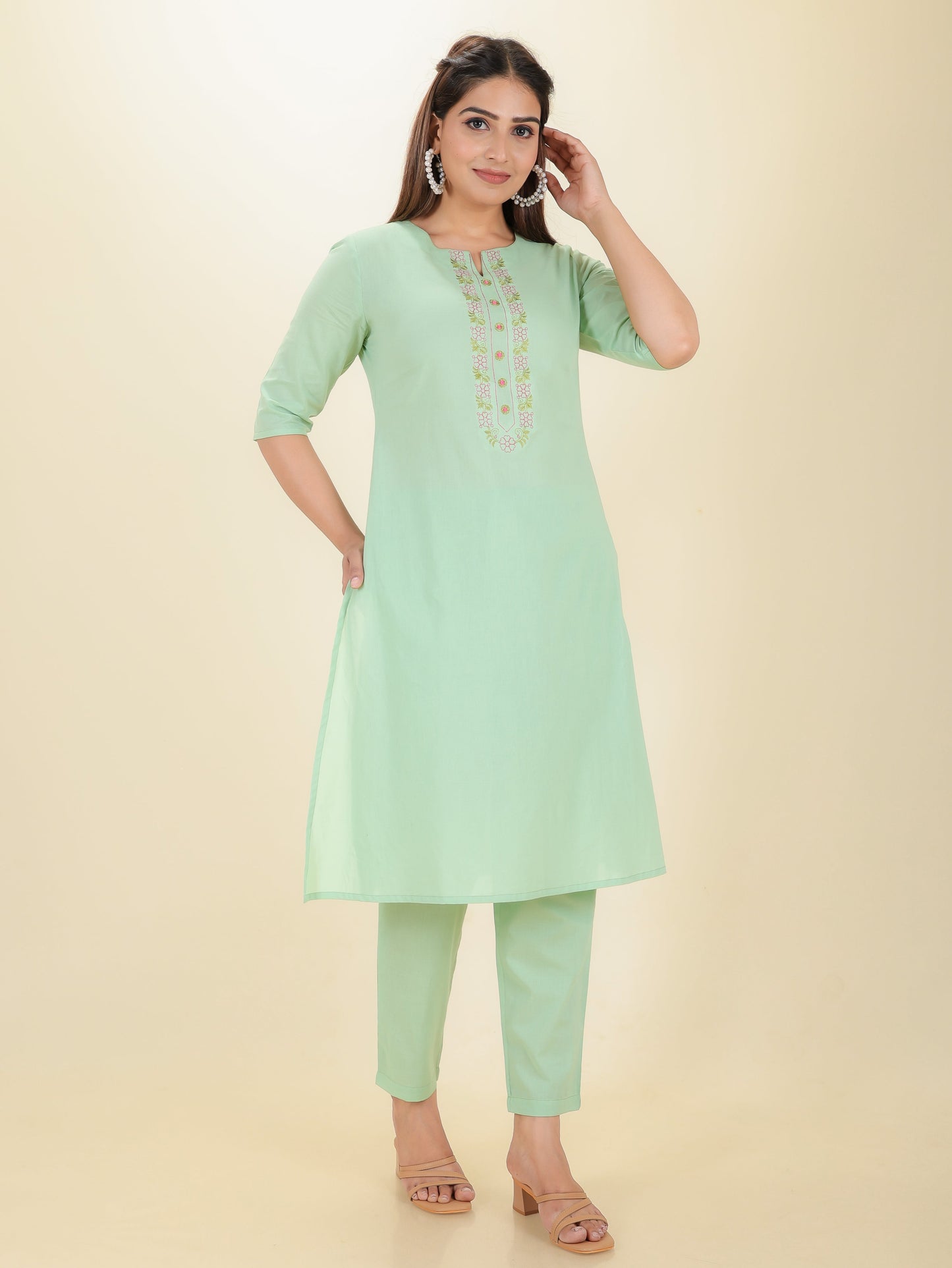 Soft Cotton Solid Kurta