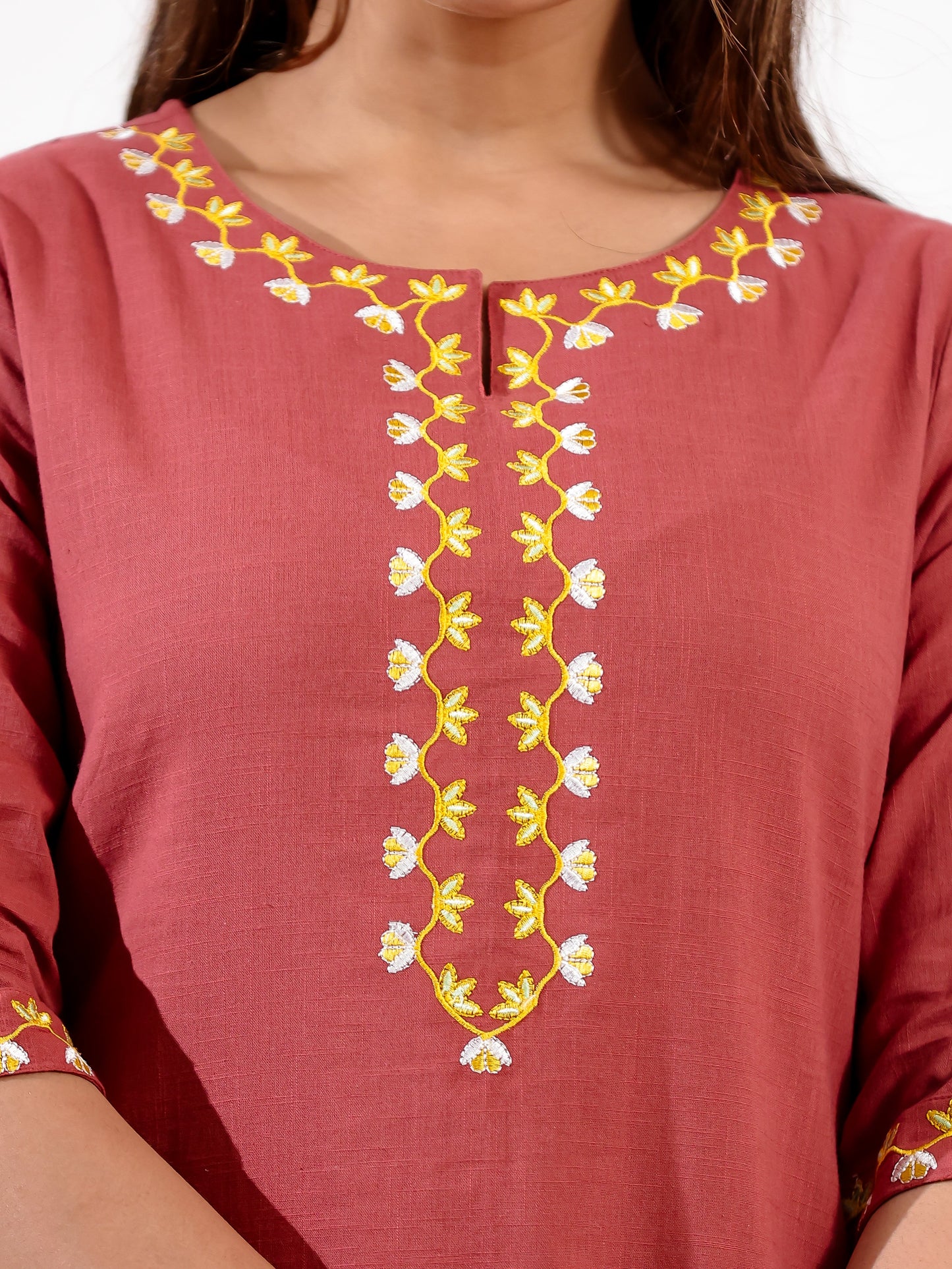 Khadi Cotton Solid Kurta