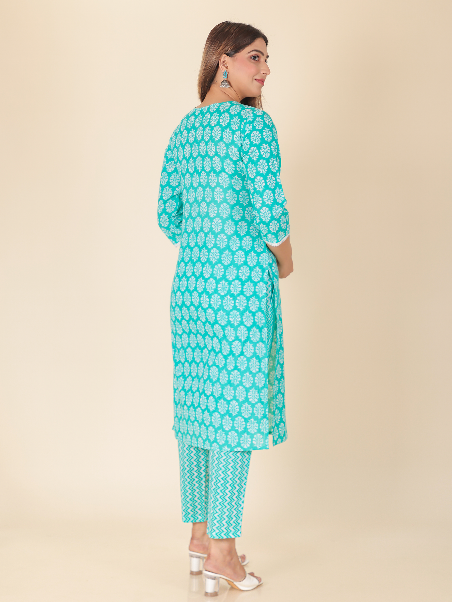 Soft Cotton Floral Kurta