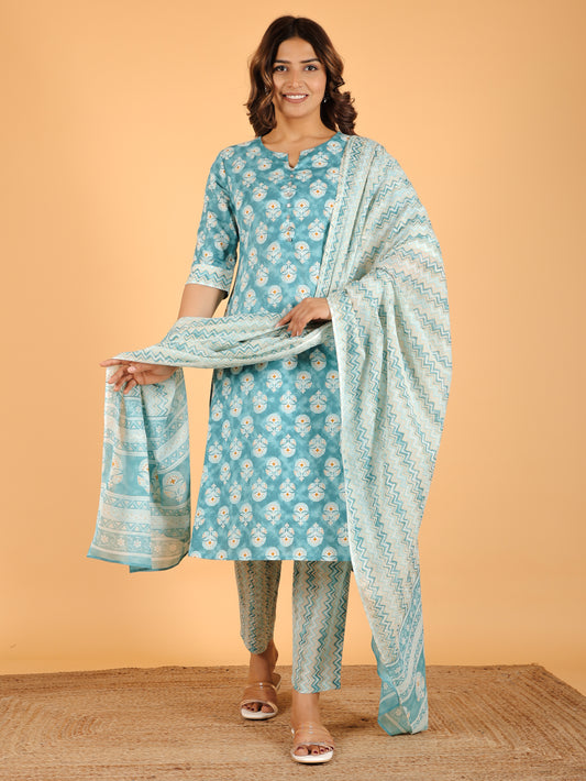 Voile Cotton Chevron Dupatta