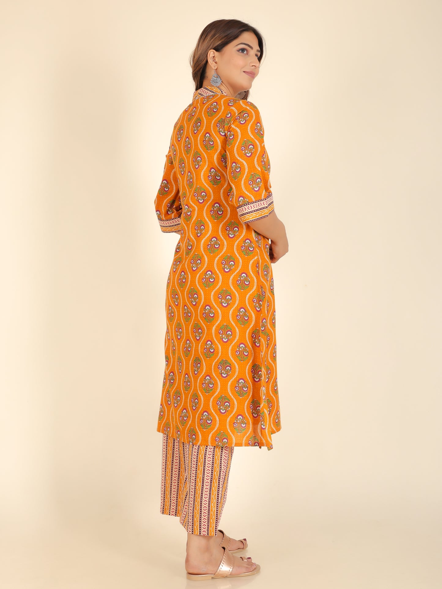 Soft Cotton Floral Kurta