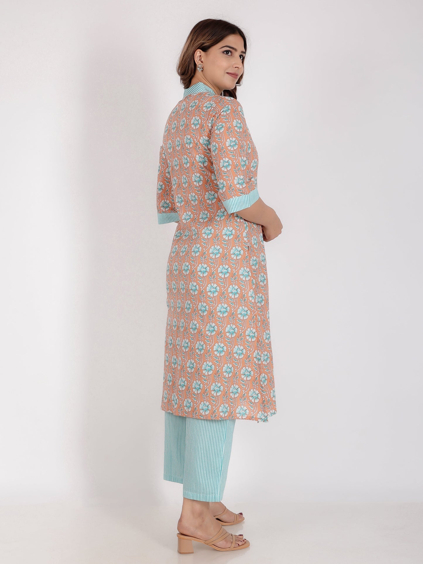 Soft Cotton Floral Kurta