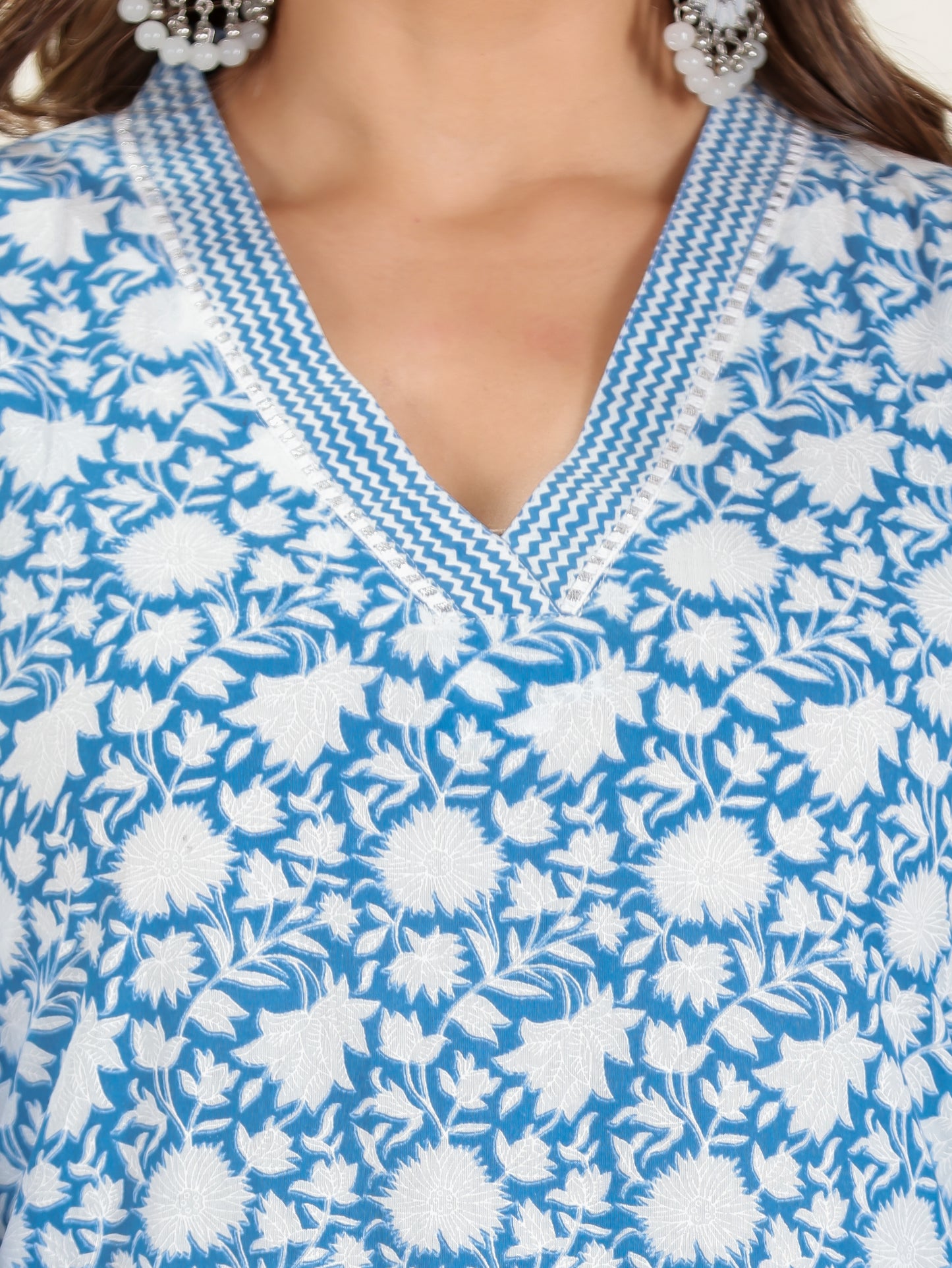 Soft Cotton Floral Kurta