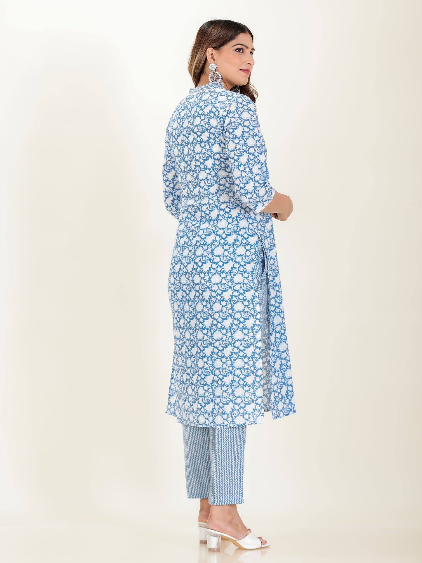 Soft Cotton Floral Kurta