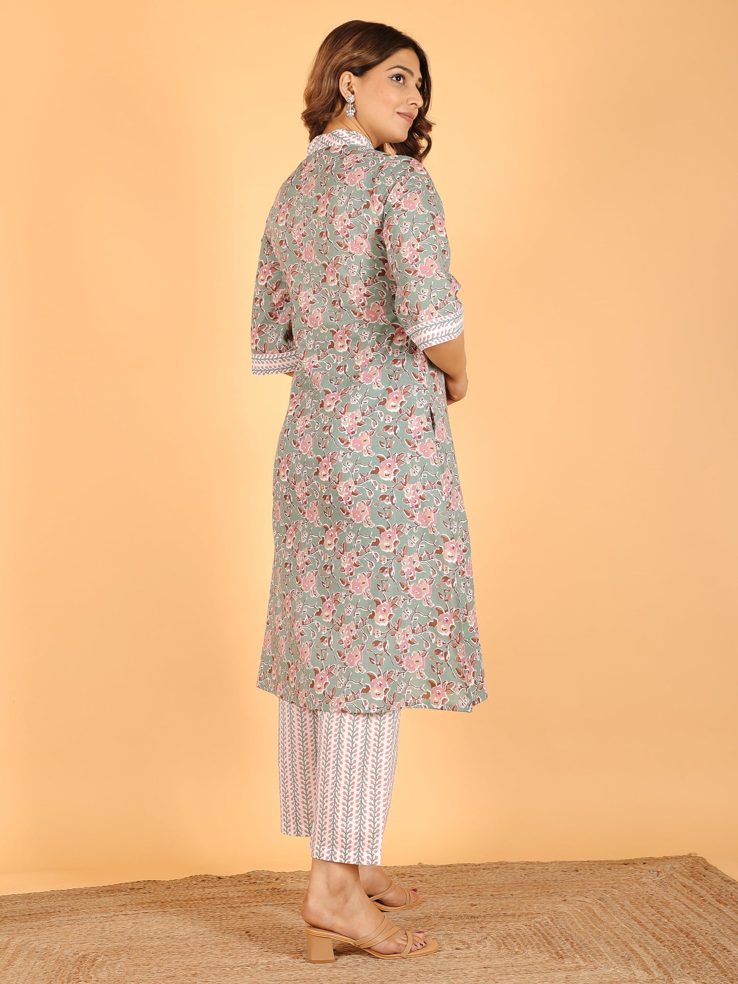 Soft Cotton Floral Kurta