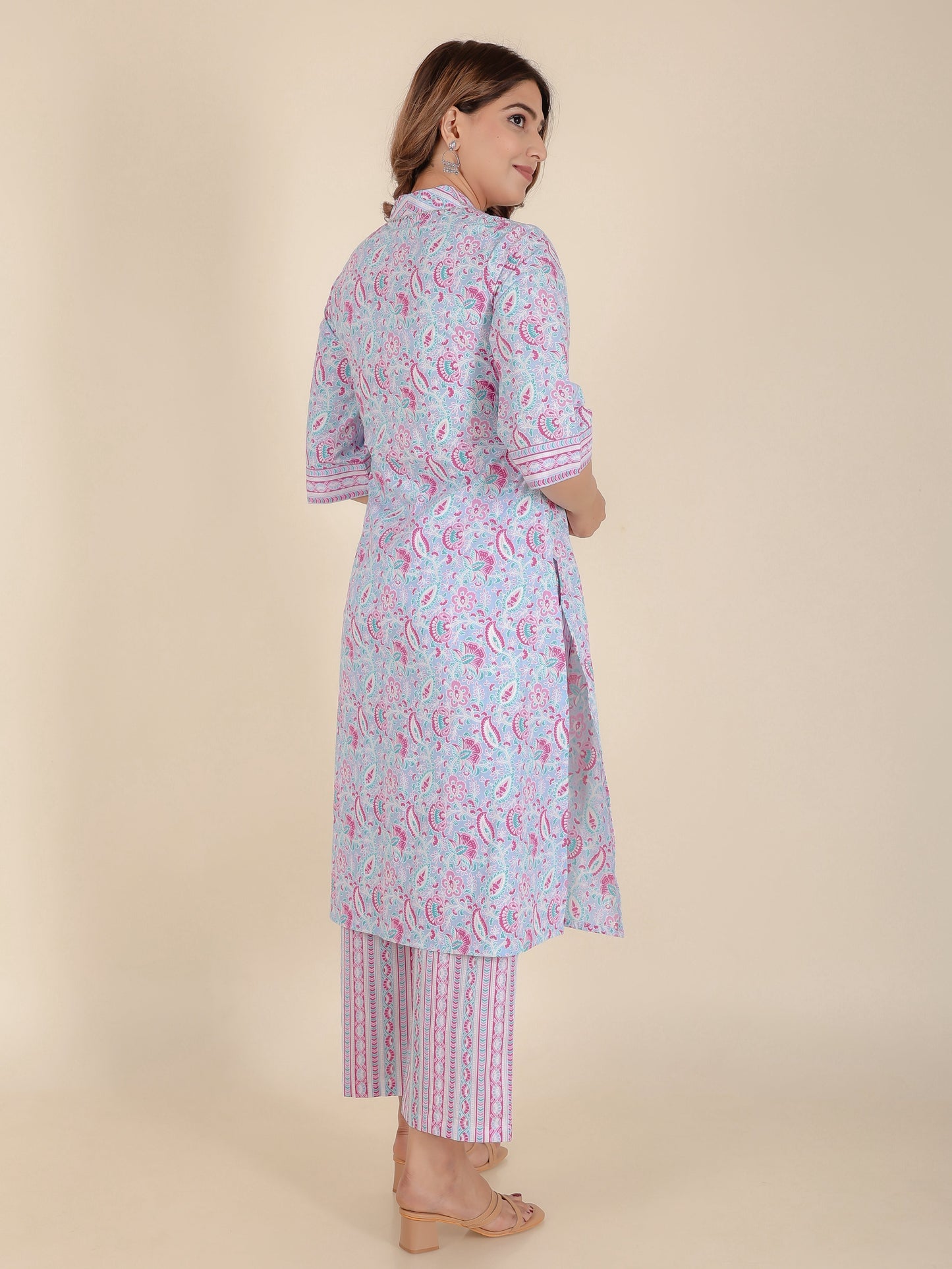 Soft Cotton Floral Kurta