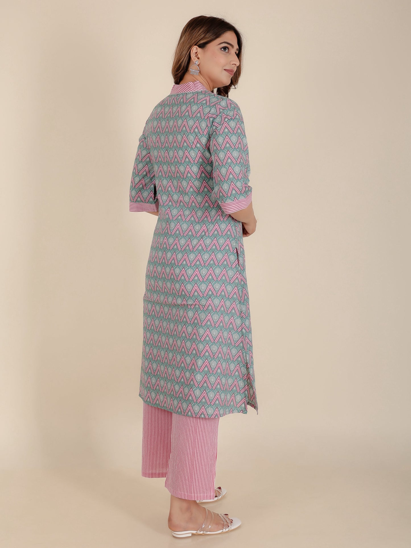 Soft Cotton Chevron Kurta