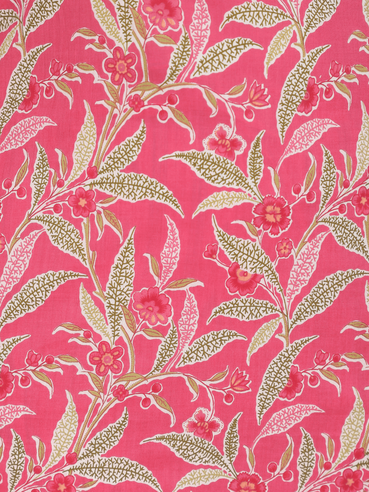 Soft Cotton Floral Straight Pink Kurta