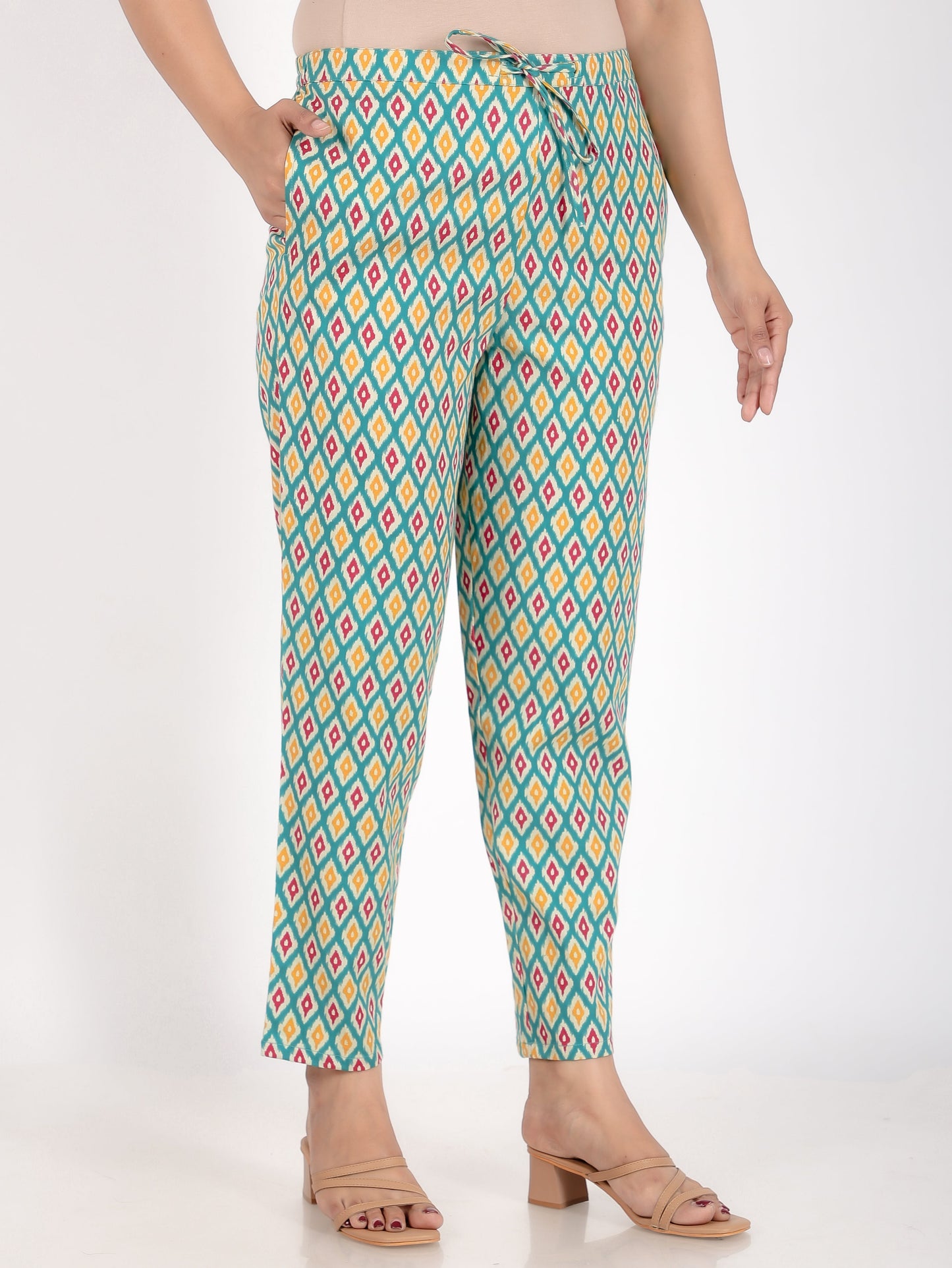 Linen Cotton Ikat Pant