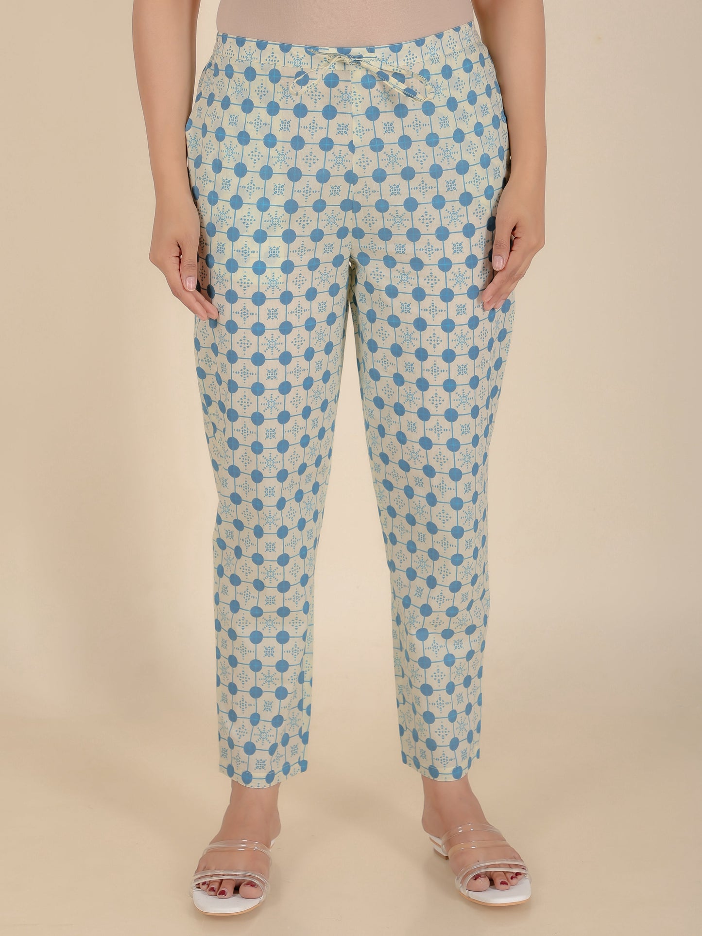 Soft Cotton Geometric Pant