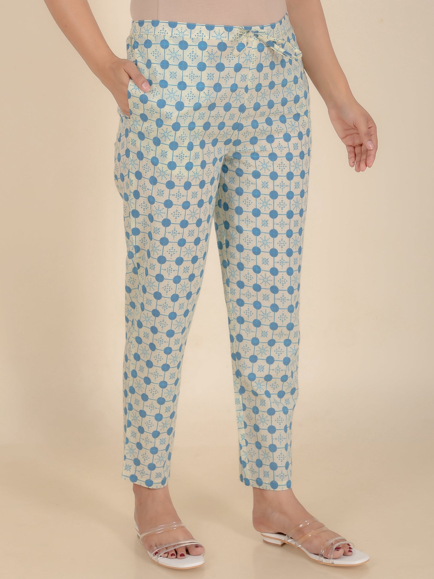 Soft Cotton Geometric Pant