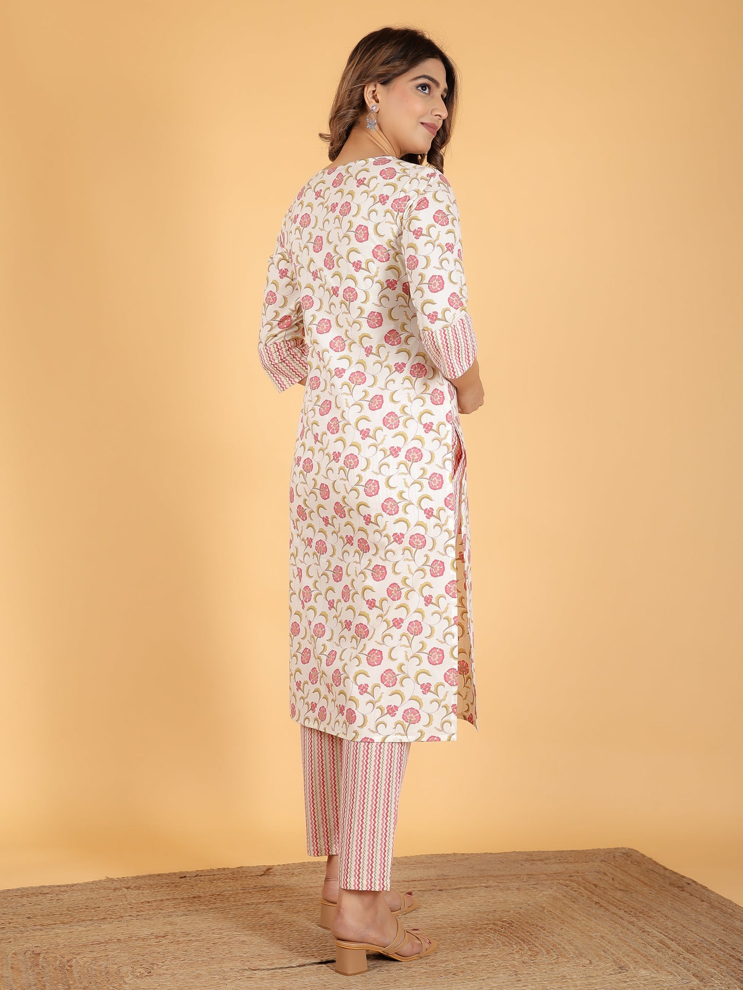 Soft Cotton Floral Kurta