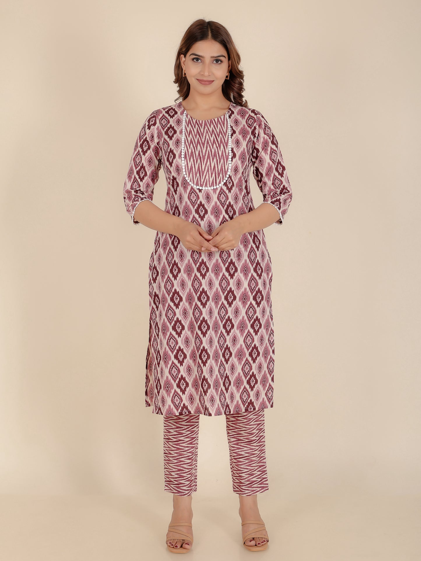 Soft Cotton Ikat Kurta