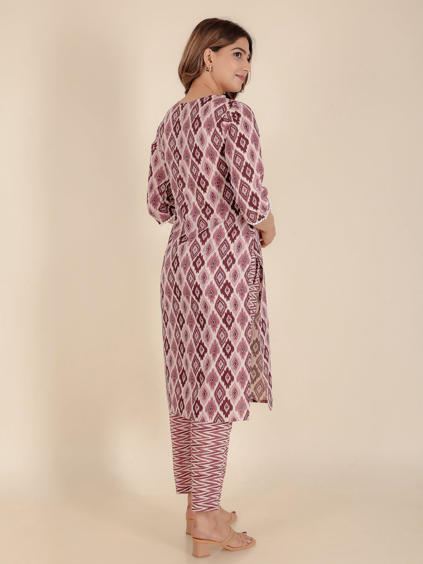 Soft Cotton Ikat Kurta