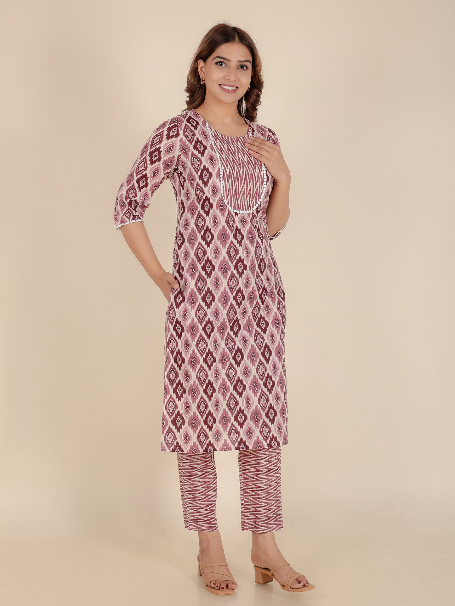 Soft Cotton Ikat Kurta