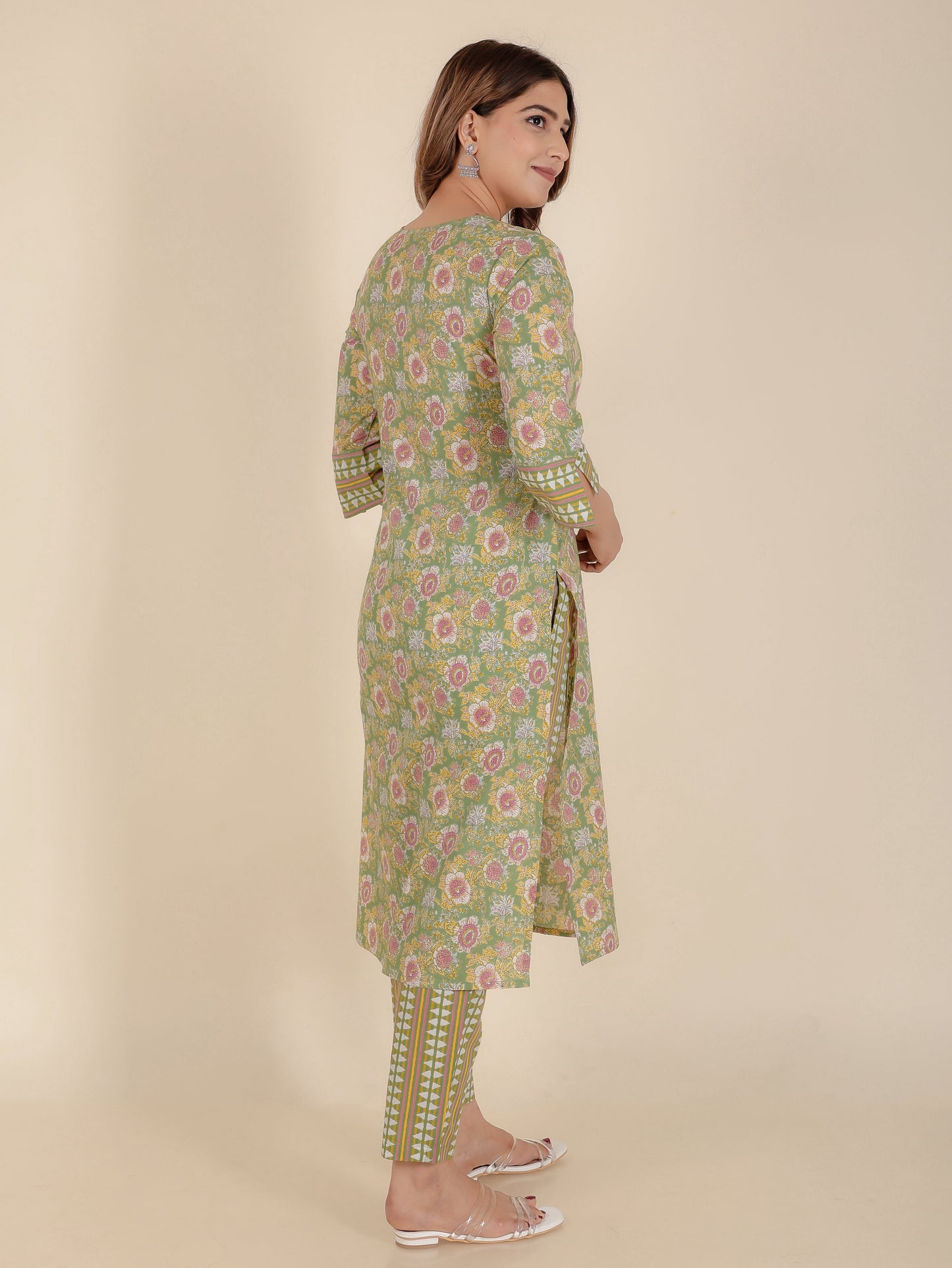 Soft Cotton Floral Kurta