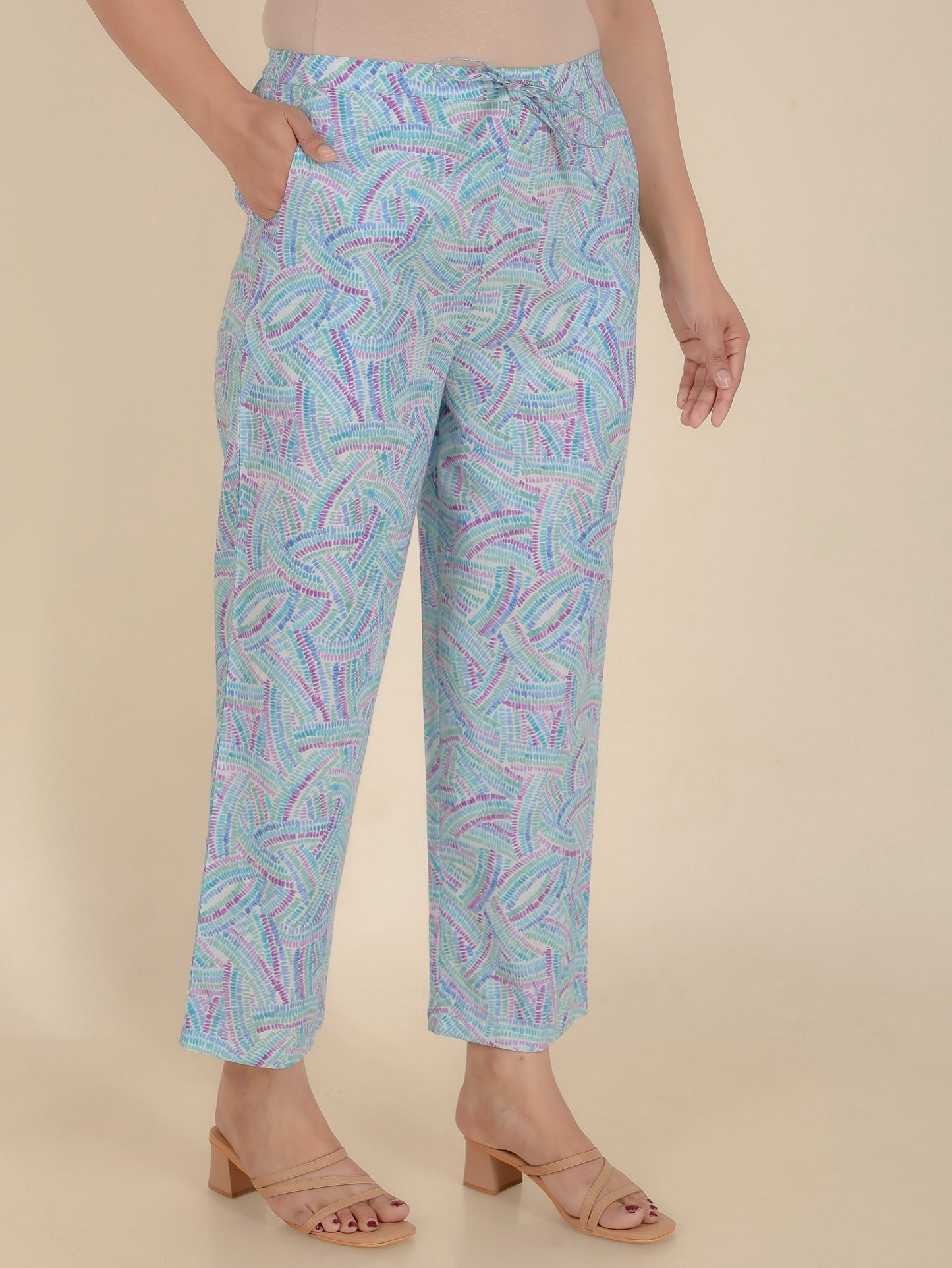 Soft Cotton Abstract Pant