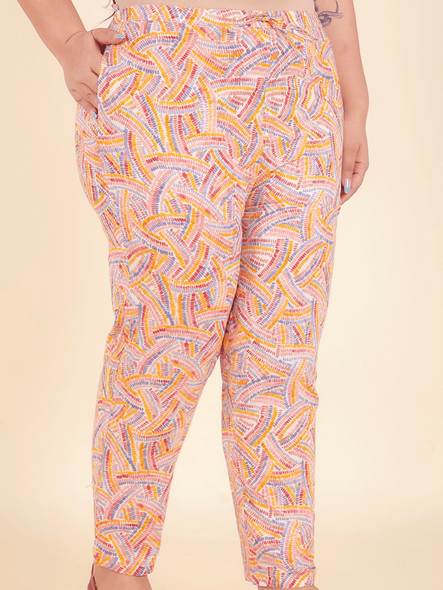 Soft Cotton Abstract Pant